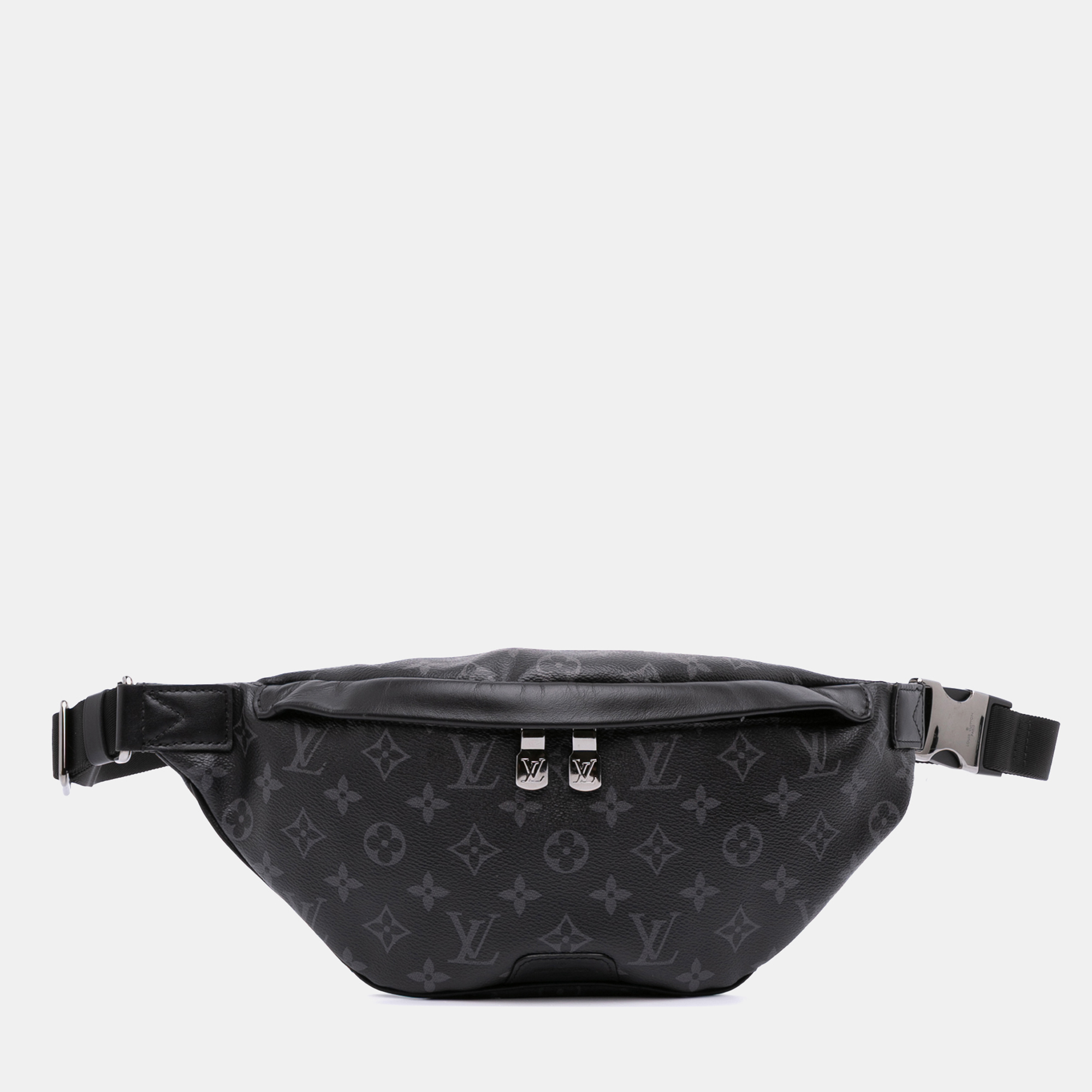Pre-owned Louis Vuitton Black Monogram Eclipse Discovery Bumbag Pm