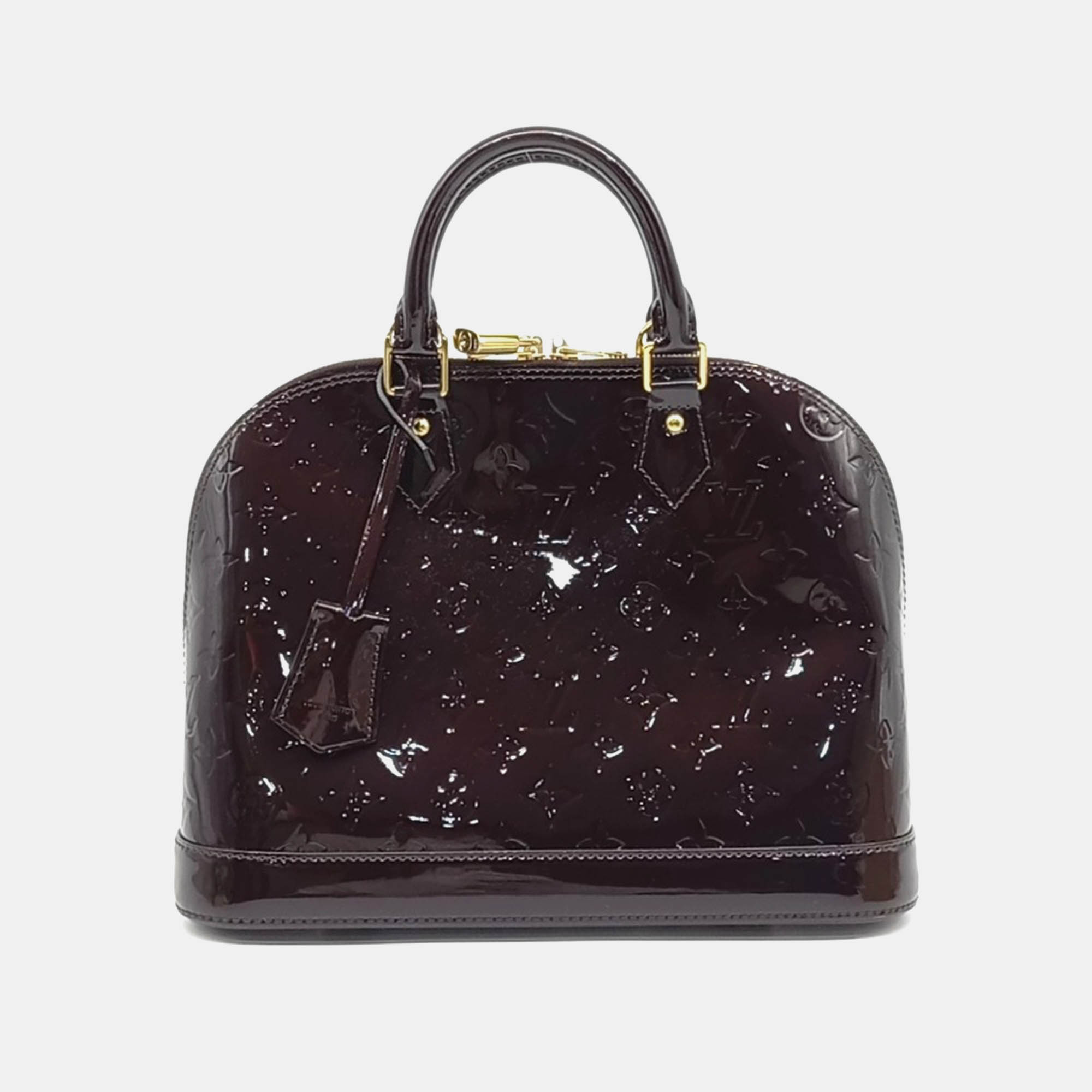 

Louis Vuitton Purple Patent Leather Vernis Alma PM Bag