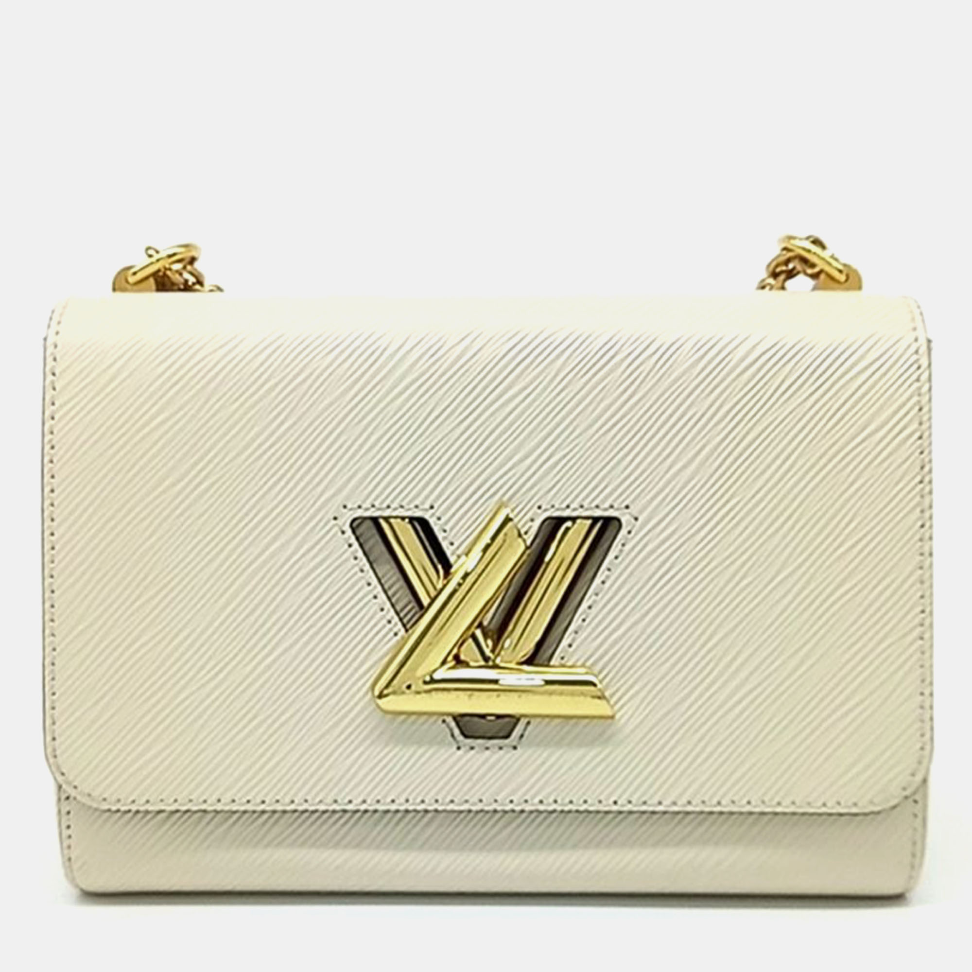 

Louis Vuitton Cream Leather Epi Twist MM bag
