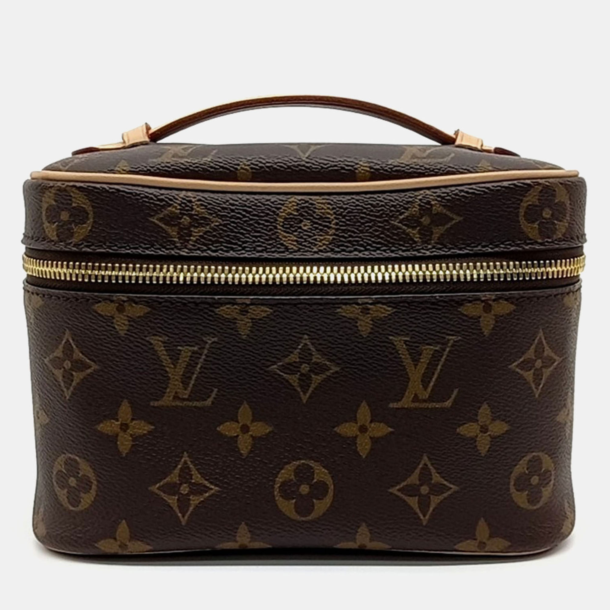 Pre-owned Louis Vuitton Brown Canvas Nice Mini Bag