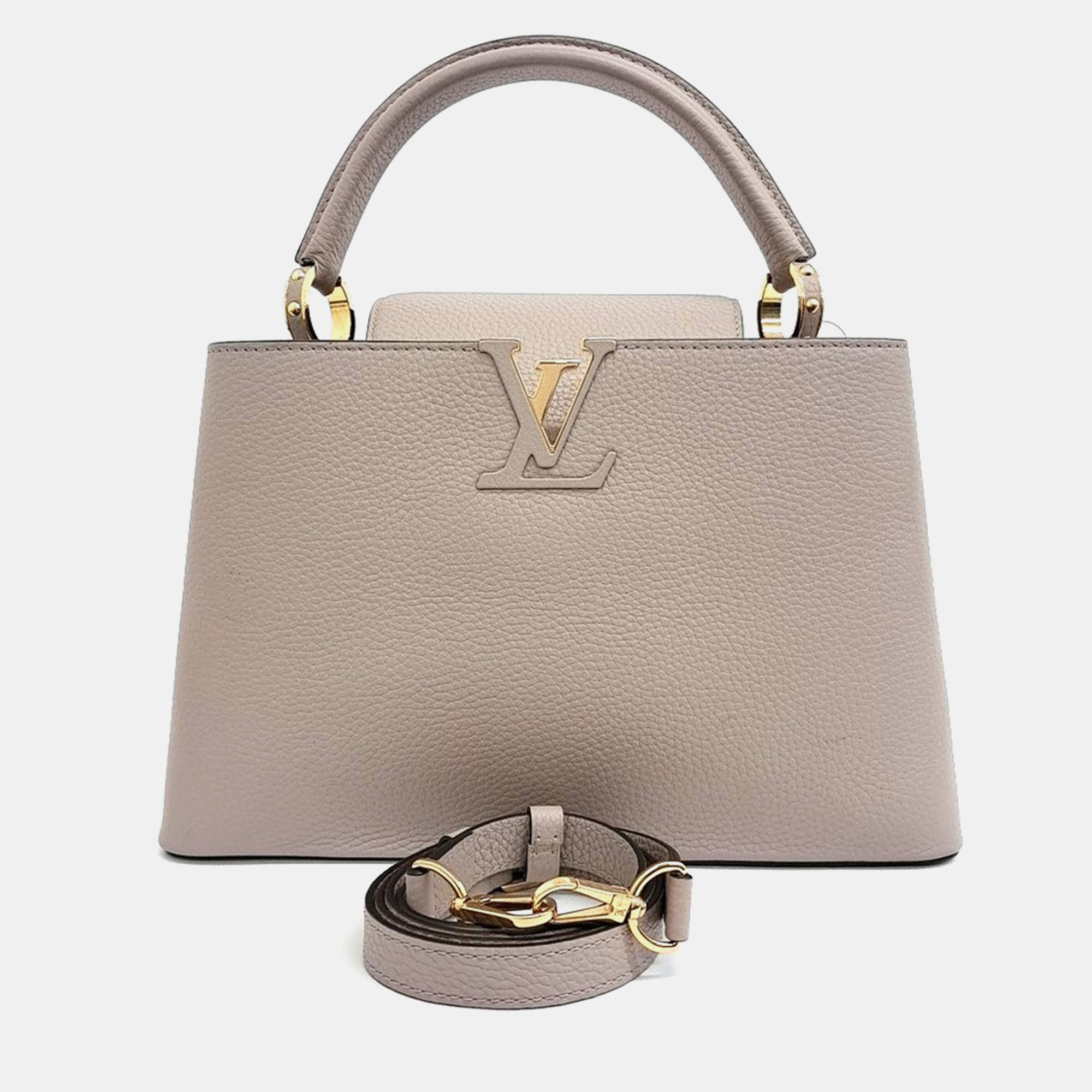 

Louis Vuitton Beige Leather Capucines PM bag