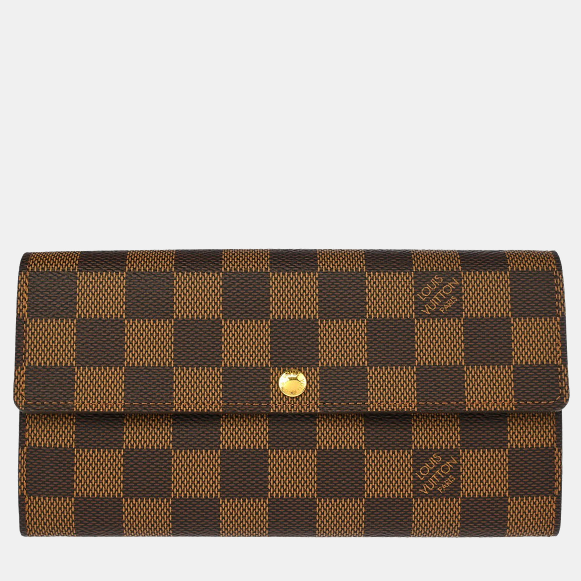 

Louis Vuitton Damier Portefeuille Sarah Wallet, Brown