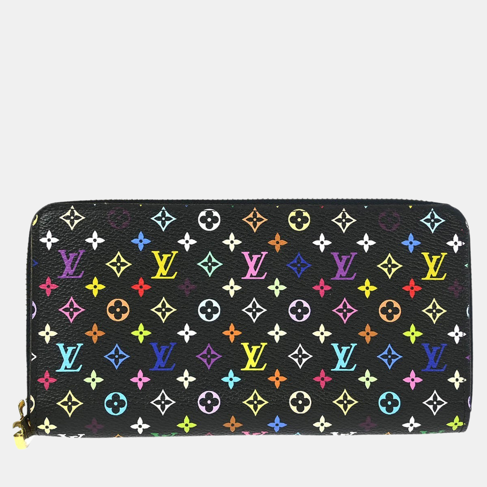 

Louis Vuitton Black Multicolor Zippy Wallet