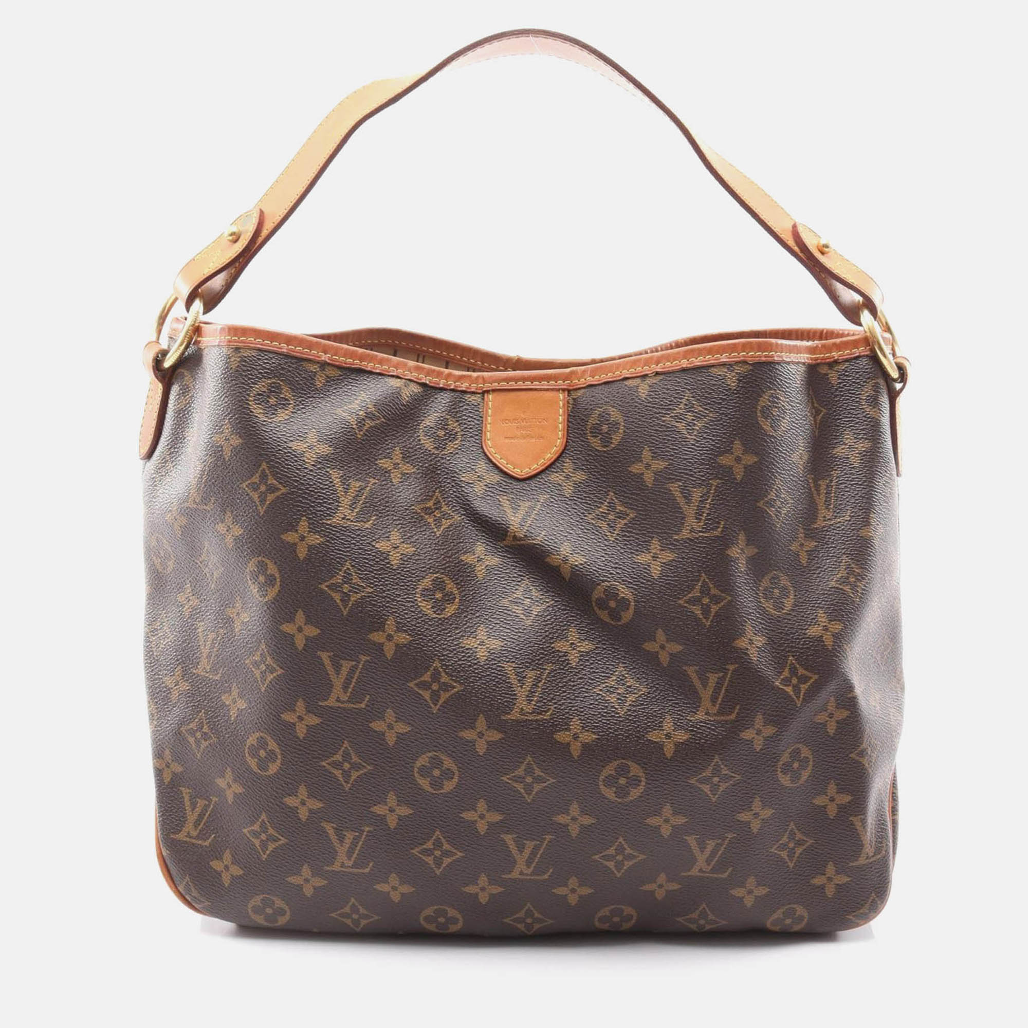Pre-owned Louis Vuitton Delightful Pm Shoulder Hobo Tote Bag Monogram Brown