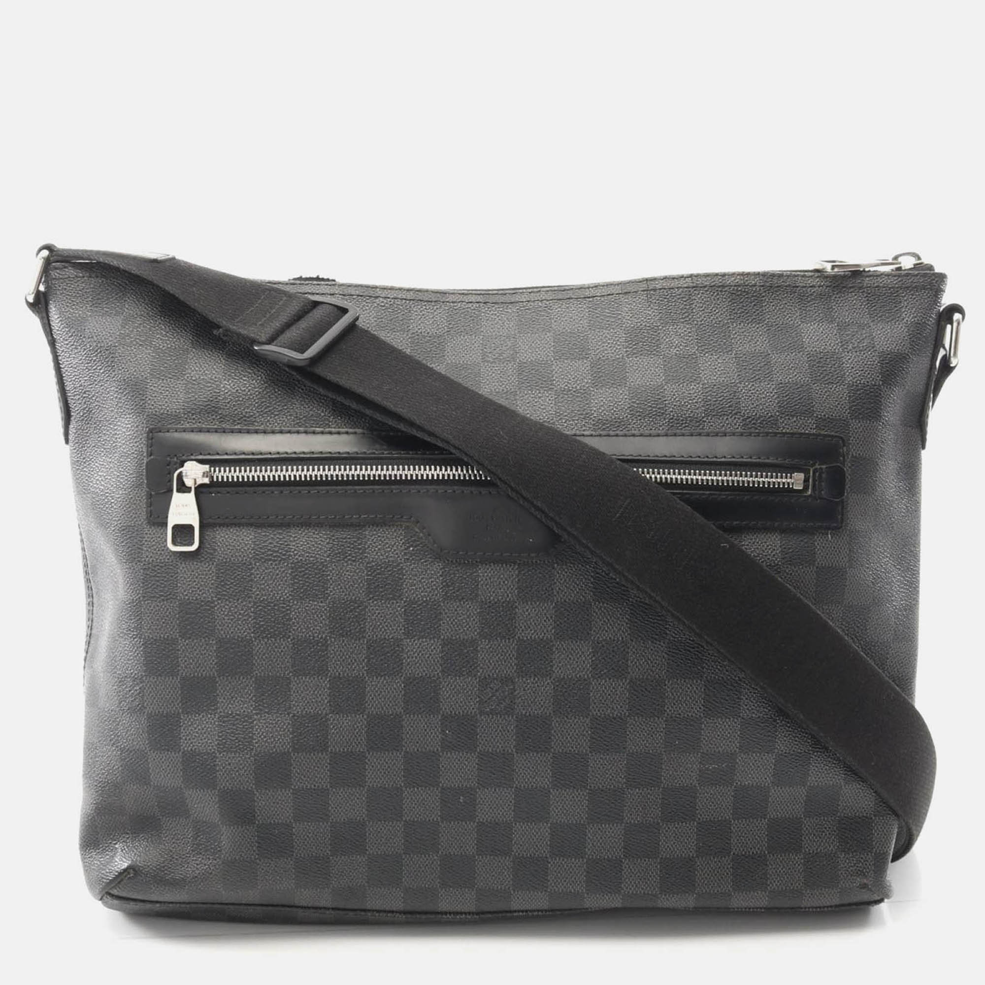 

Louis Vuitton Mick Mm Crossbody Shoulder Bag Damier Graphite Black