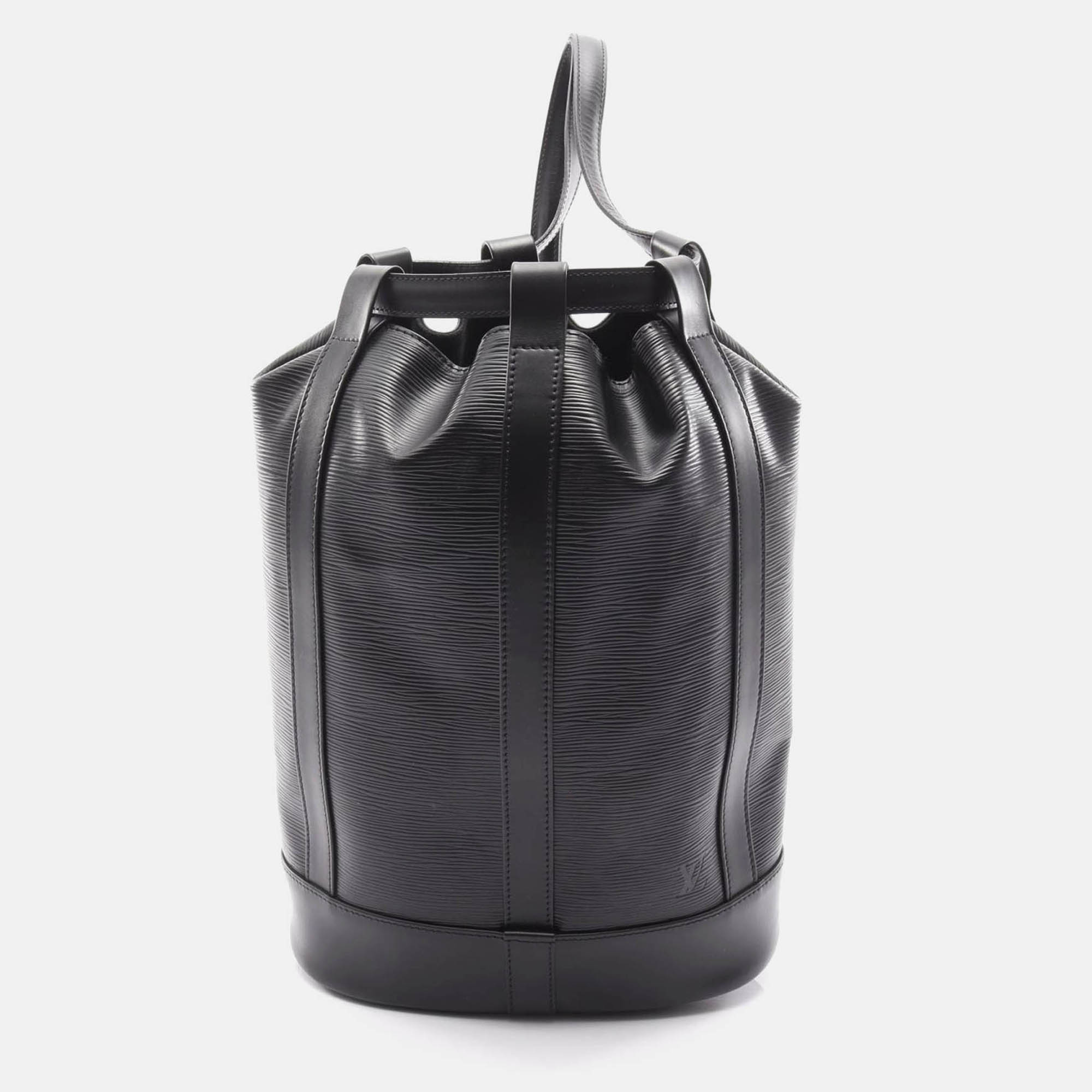 

Louis Vuitton Randonnee Pm Shoulder Bag Epi Leather Noir, Black