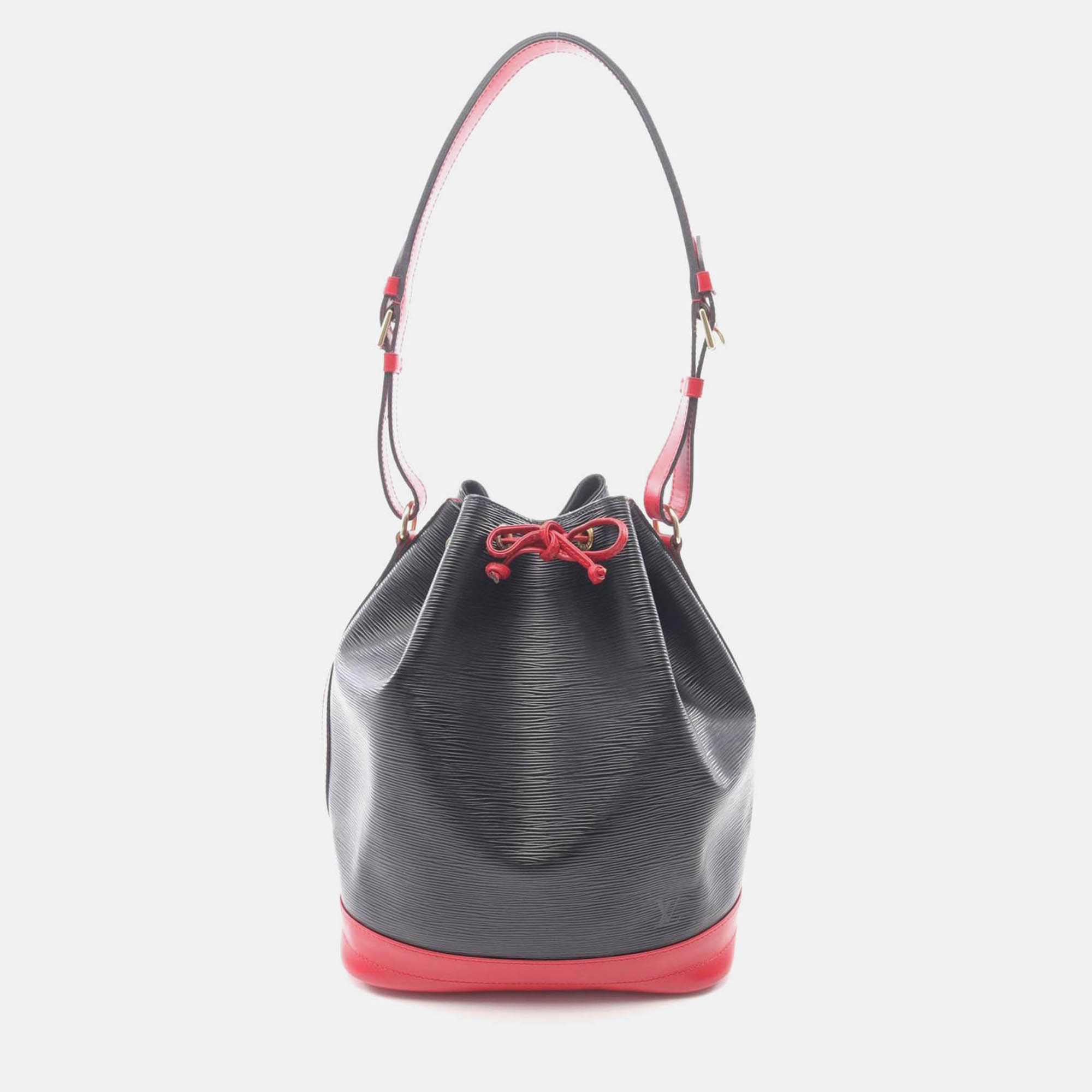 

Louis Vuitton Noe Black Castilian Red Epi Leather Shoulder Bag