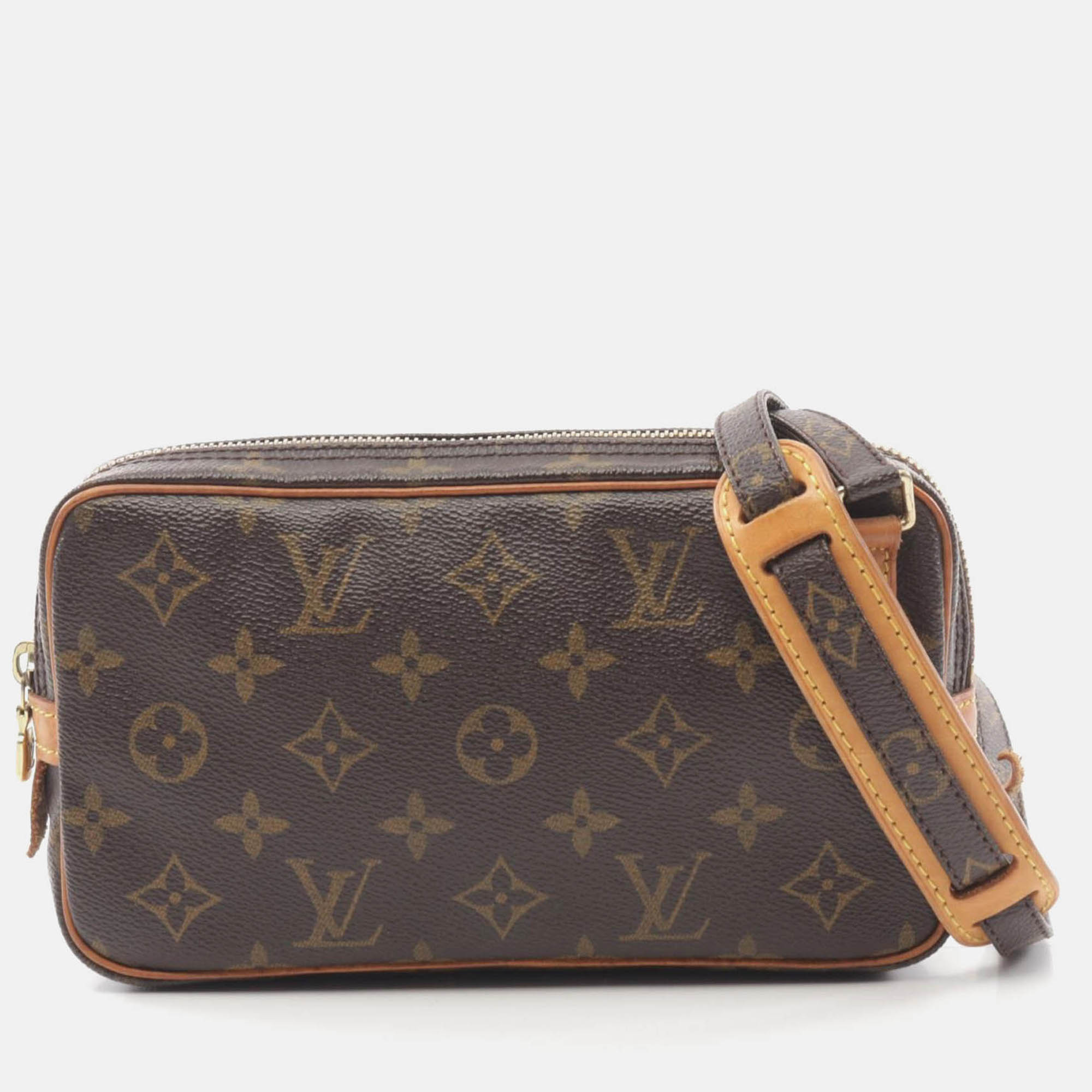 

Louis Vuitton Pochette Marly Bandouliere Crossbody Shoulder Bag Monogram, Brown