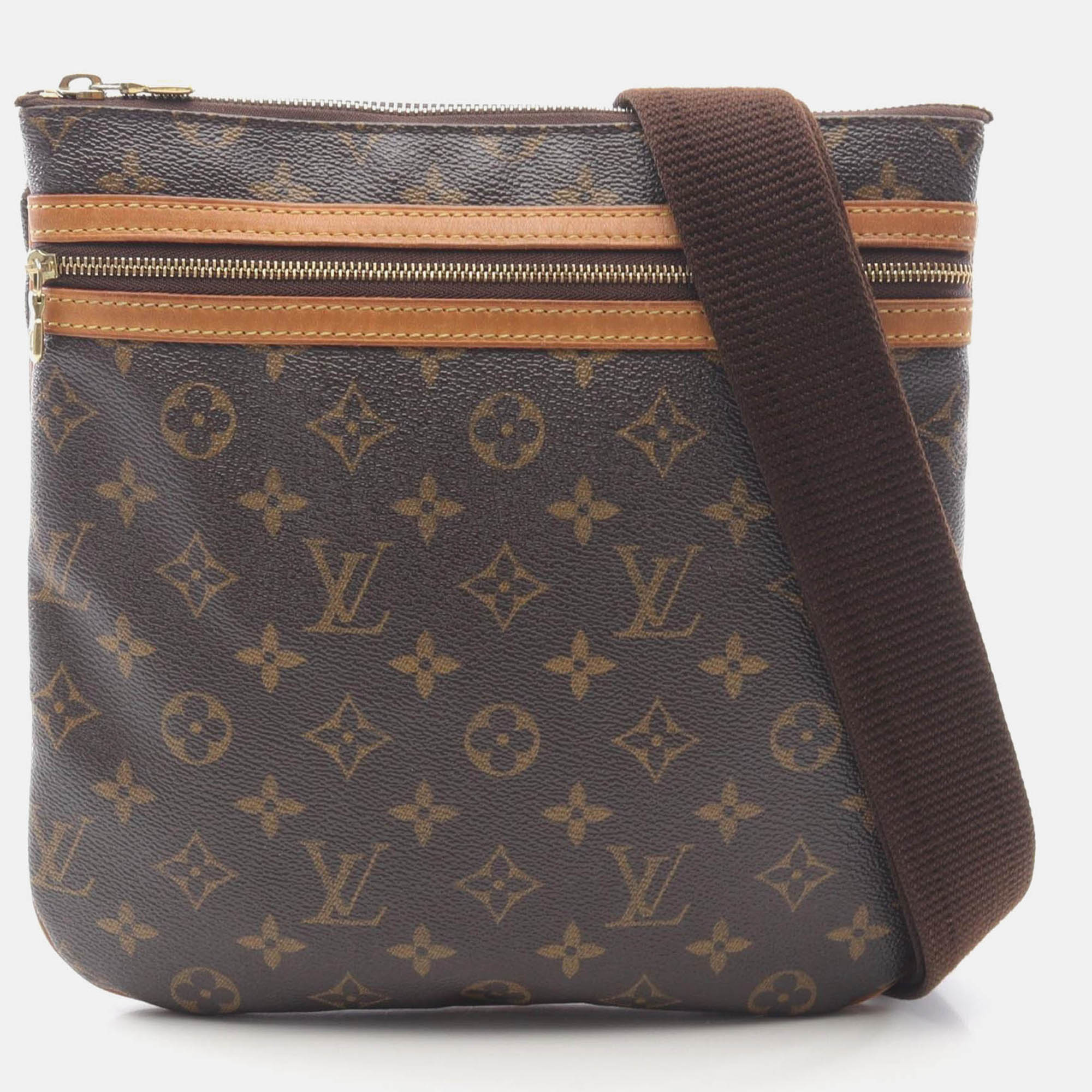 

Louis Vuitton Pochette Bosphore Shoulder Bag Monogram Canvas, Brown