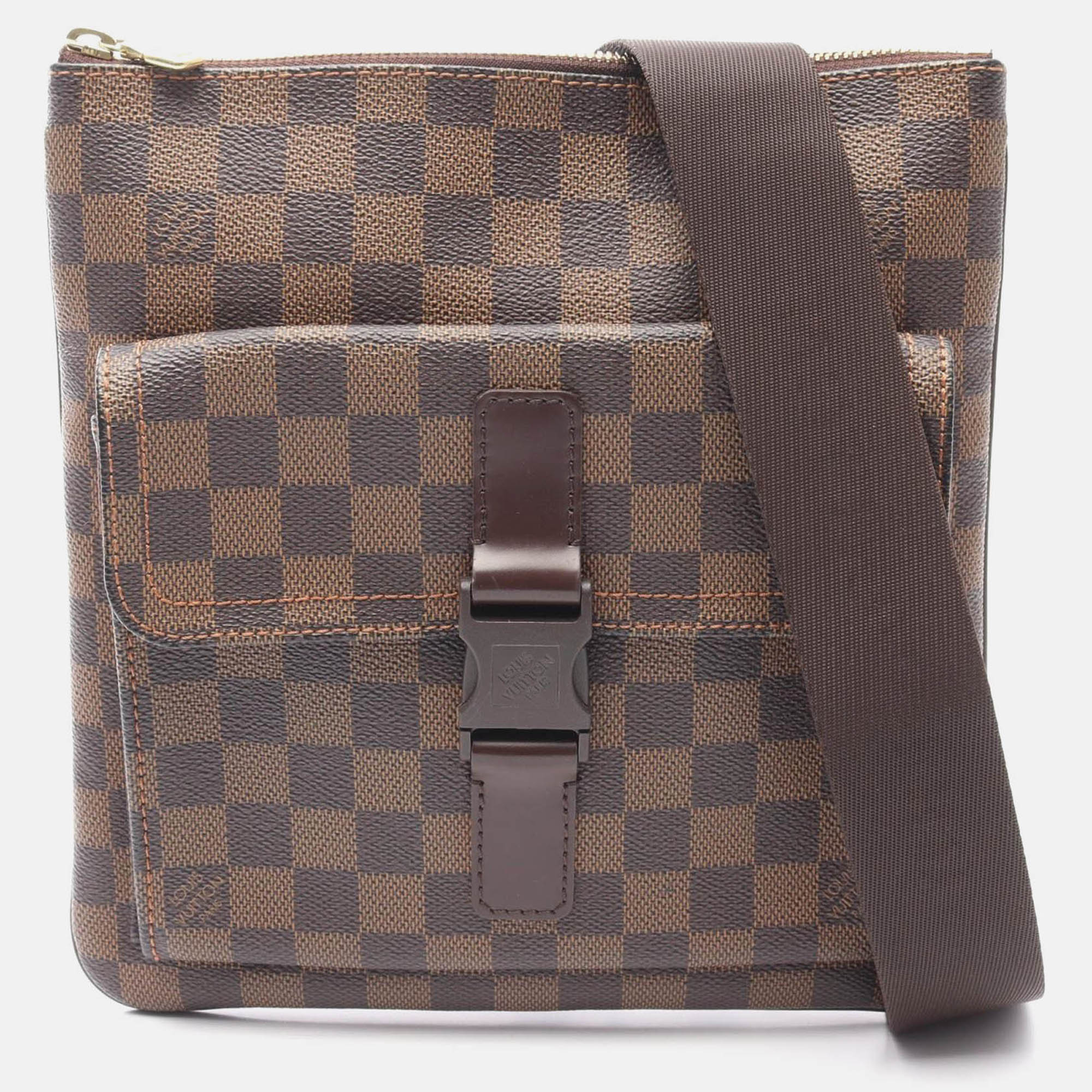 

Louis Vuitton Pochette Meille Shoulder Bag Damier Ebene, Brown