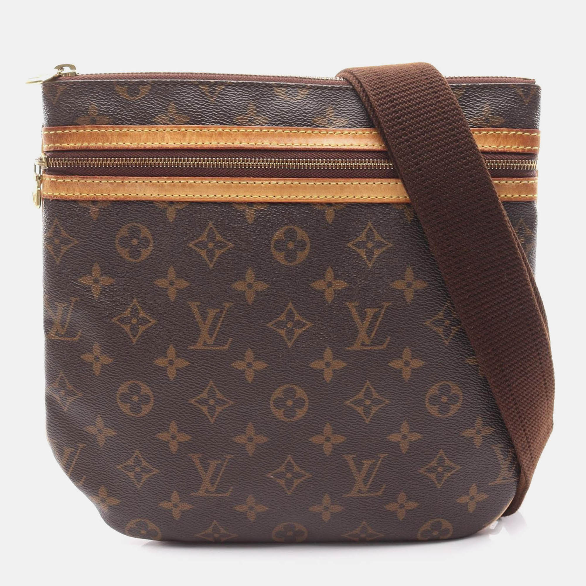

Louis Vuitton Pochette Bosphore Shoulder Bag Monogram Canvas Brown