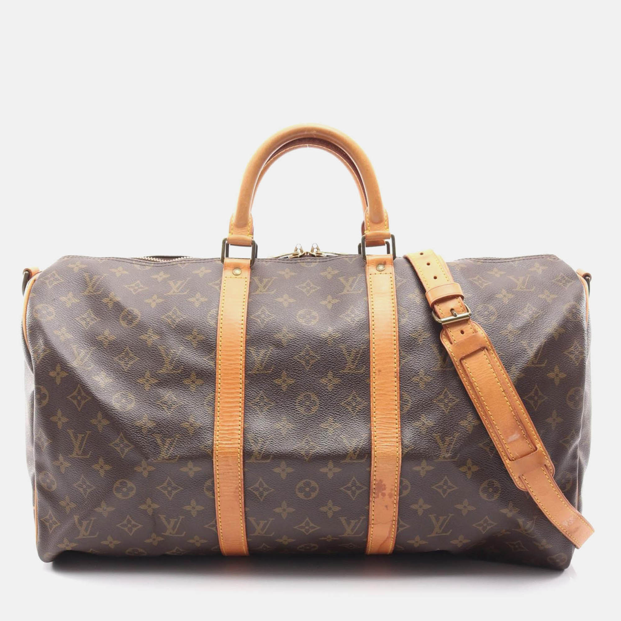 

Louis Vuitton Keepall Bandouliere 50 Hand Shoulder Bag Monogram, Brown