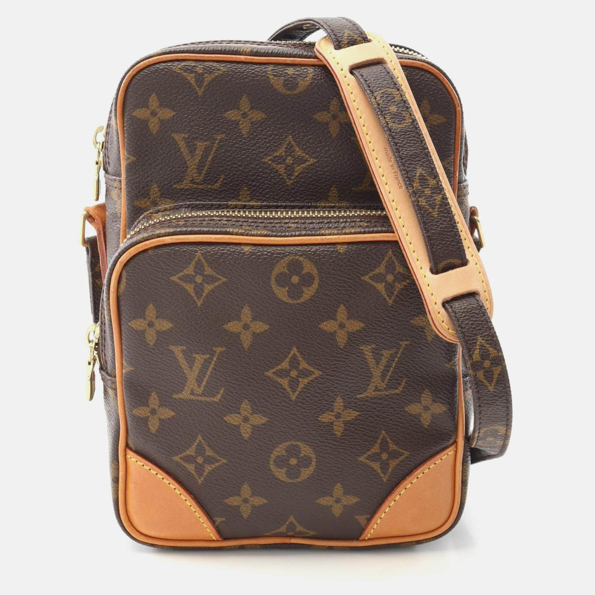 

Louis Vuitton Amazon Shoulder Bag Monogram Canvas Leather Brown