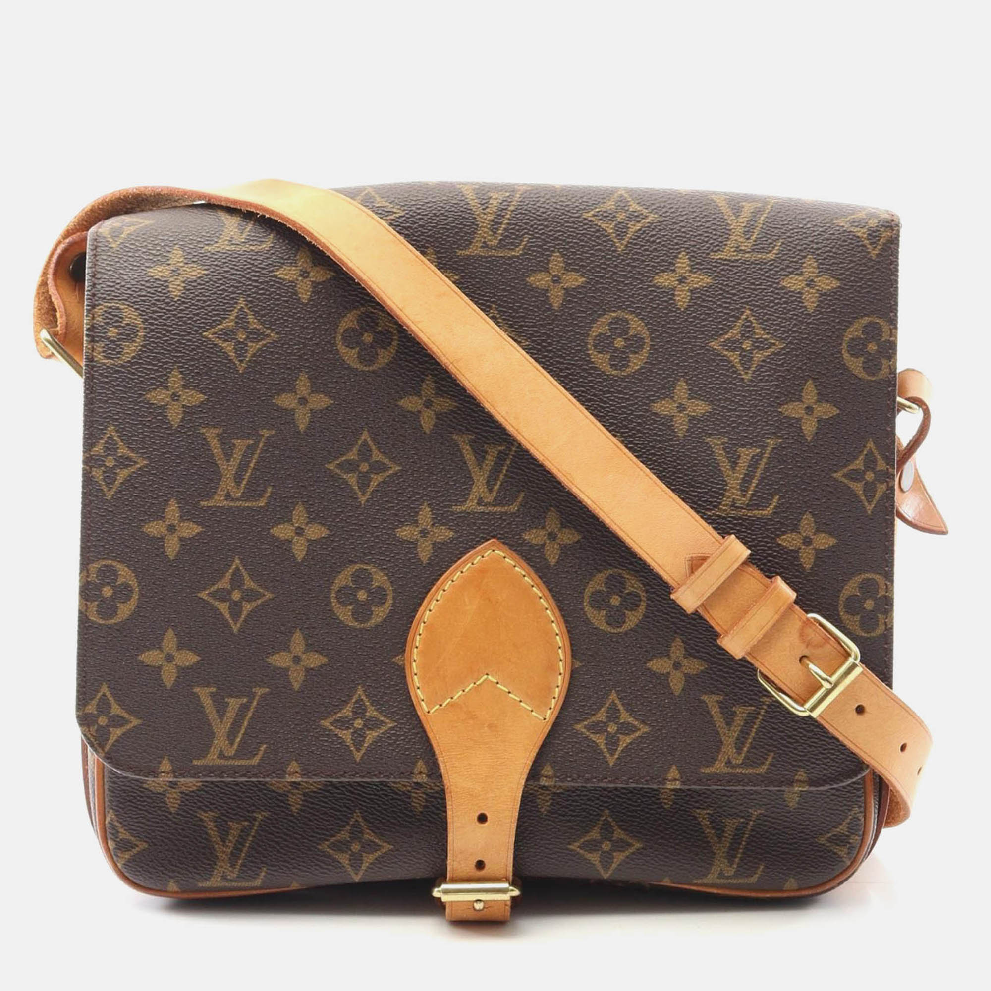 

Louis Vuitton Cartouchiere GM Crossbody Shoulder Bag Monogram Brown