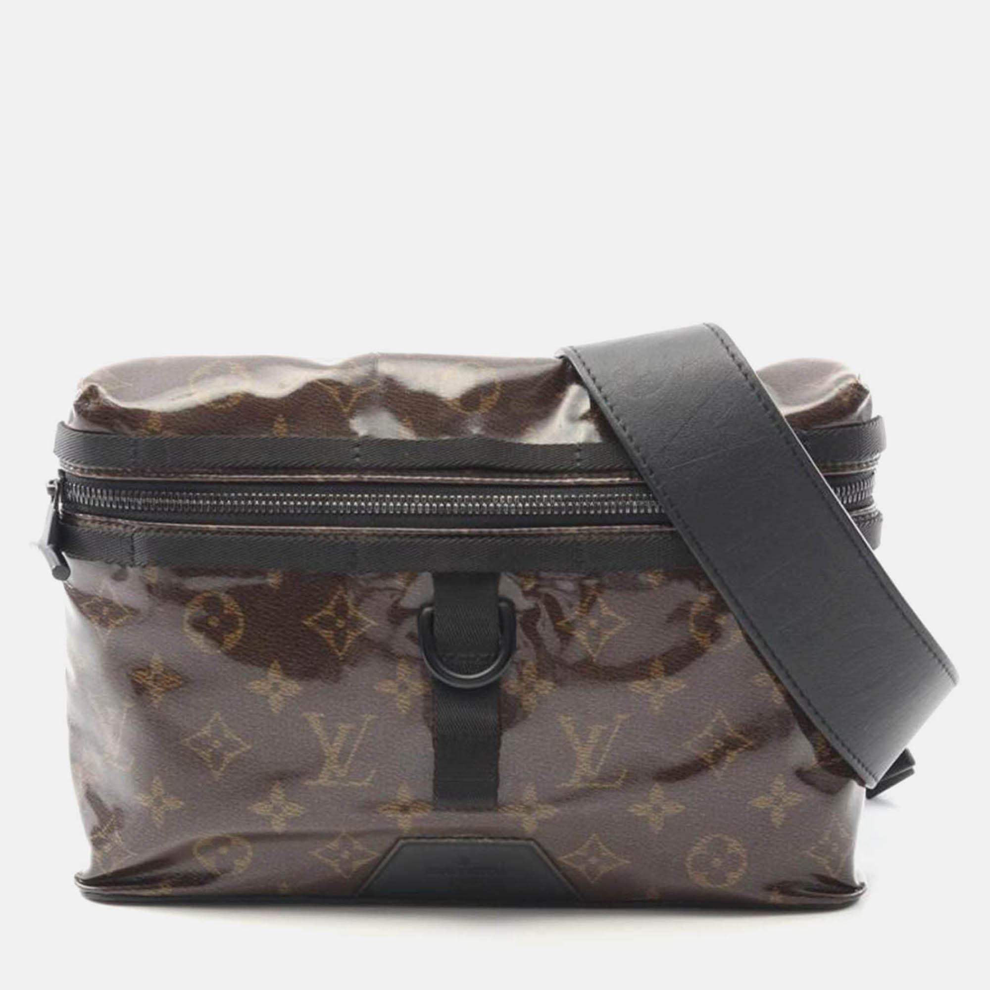 Pre-owned Louis Vuitton Messenger Pm Monogram Glaze In Brown