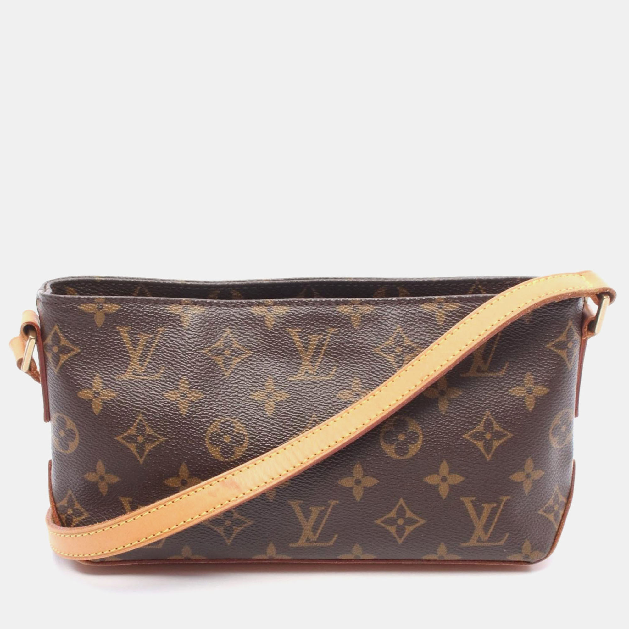 

Louis Vuitton Trotteur Shoulder Bag Monogram Canvas Leather Brown