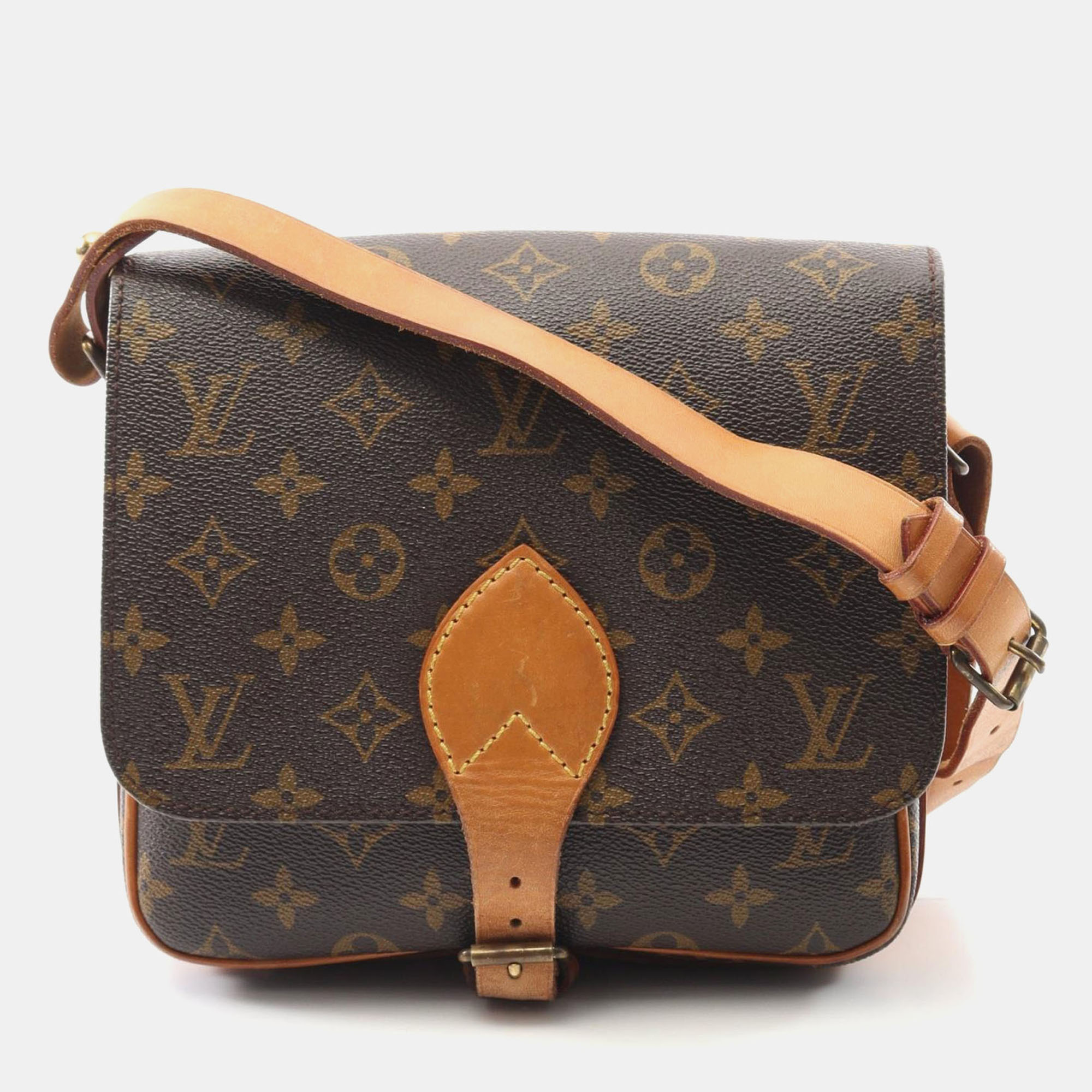 

Louis Vuitton Cartouchiere Mm Shoulder Bag Monogram Canvas Brown
