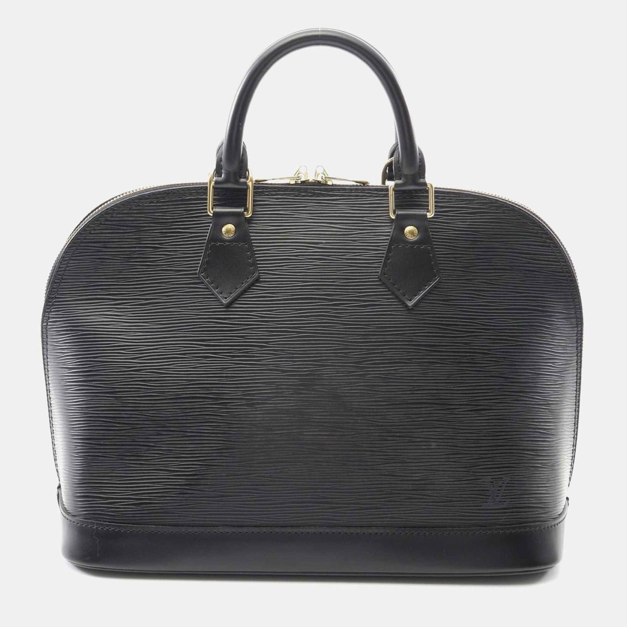 

Louis Vuitton Alma Black Epi Leather Top Handle Bag