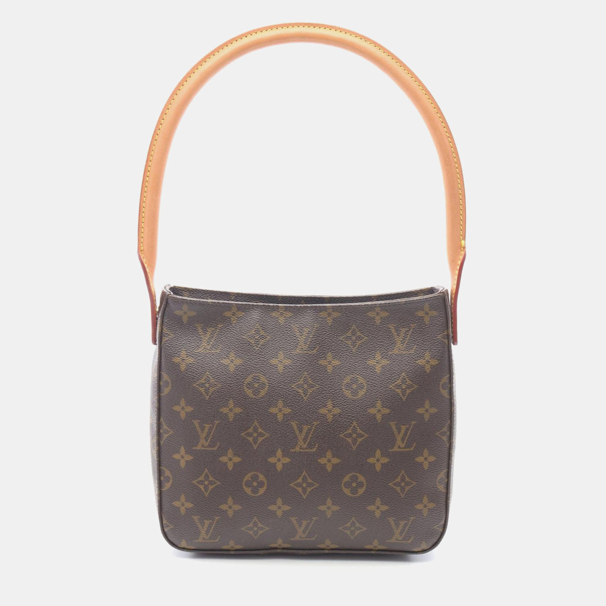 Pre-owned Louis Vuitton Looping Mm One Shoulder Bag Monogram Brown