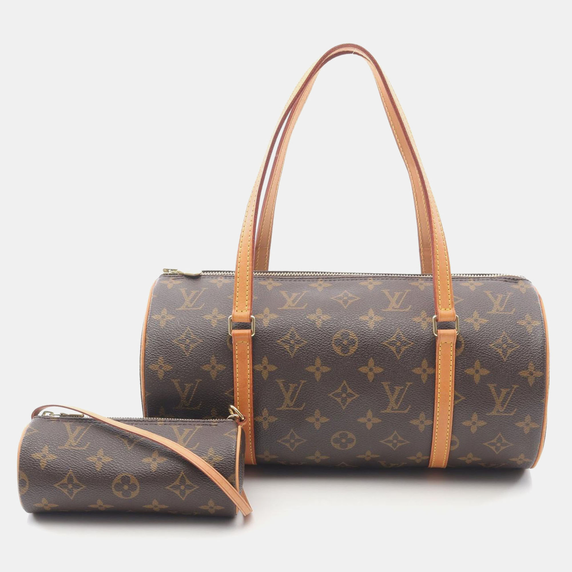 

Louis Vuitton Papillon 30 Shoulder Handbag Monogram Canvas Brown