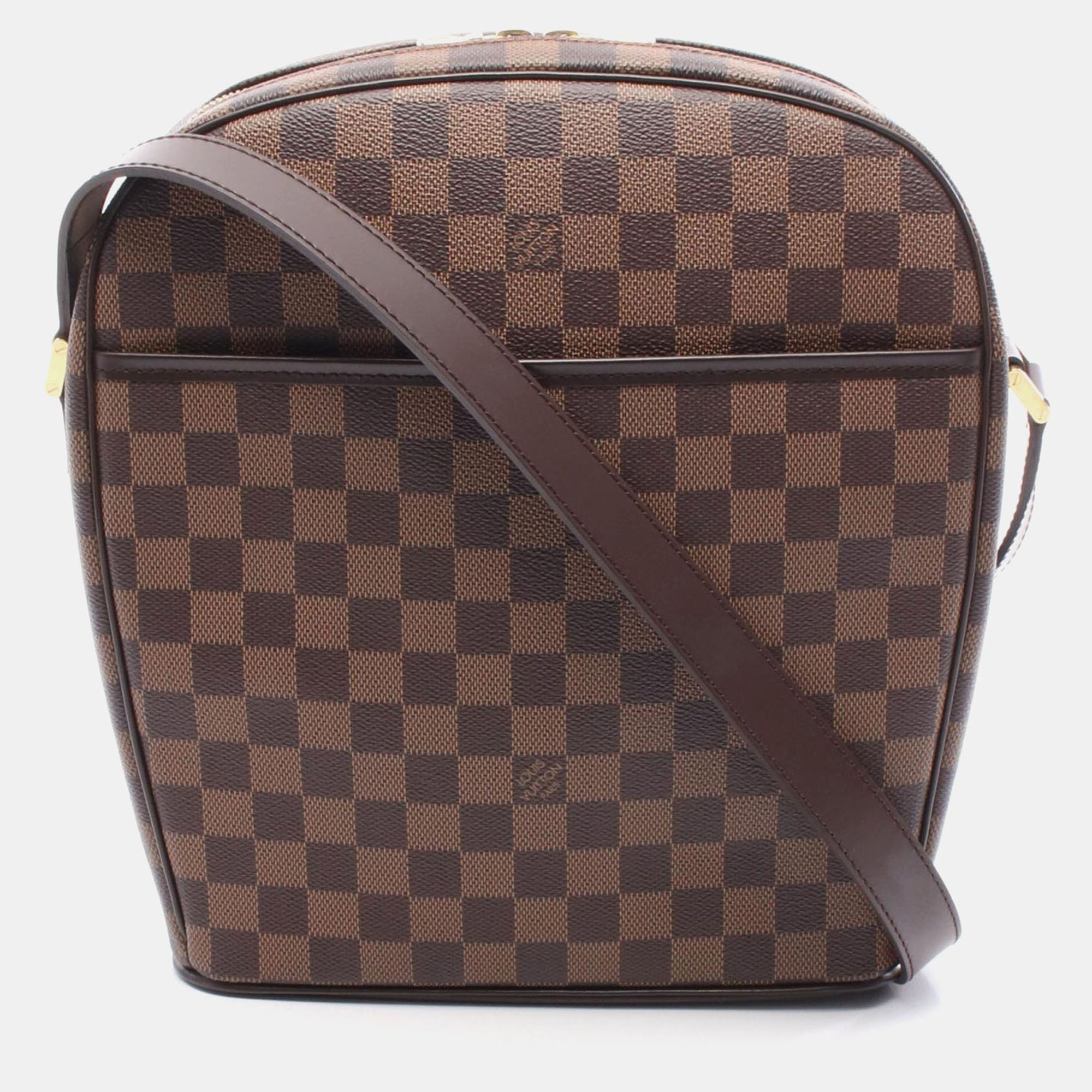 

Louis Vuitton Ipanema Gm Shoulder Bag Damier Canvas Leather Ebene, Brown