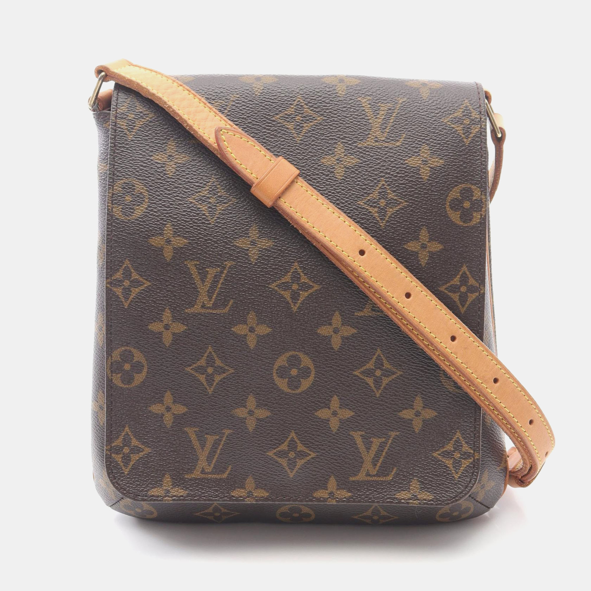 Pre-owned Louis Vuitton Musette Salsa Long Strap Shoulder Bag Monogram Canvas In Brown