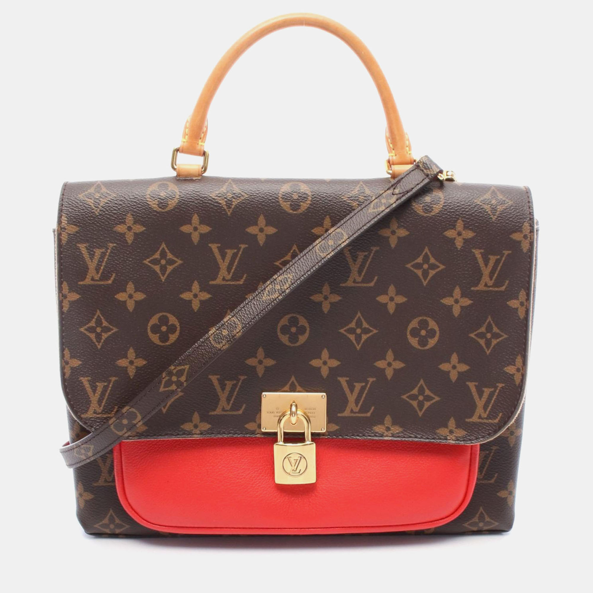 

Louis Vuitton Marignan Monogram Coquelicot Canvas Shoulder Bag, Brown