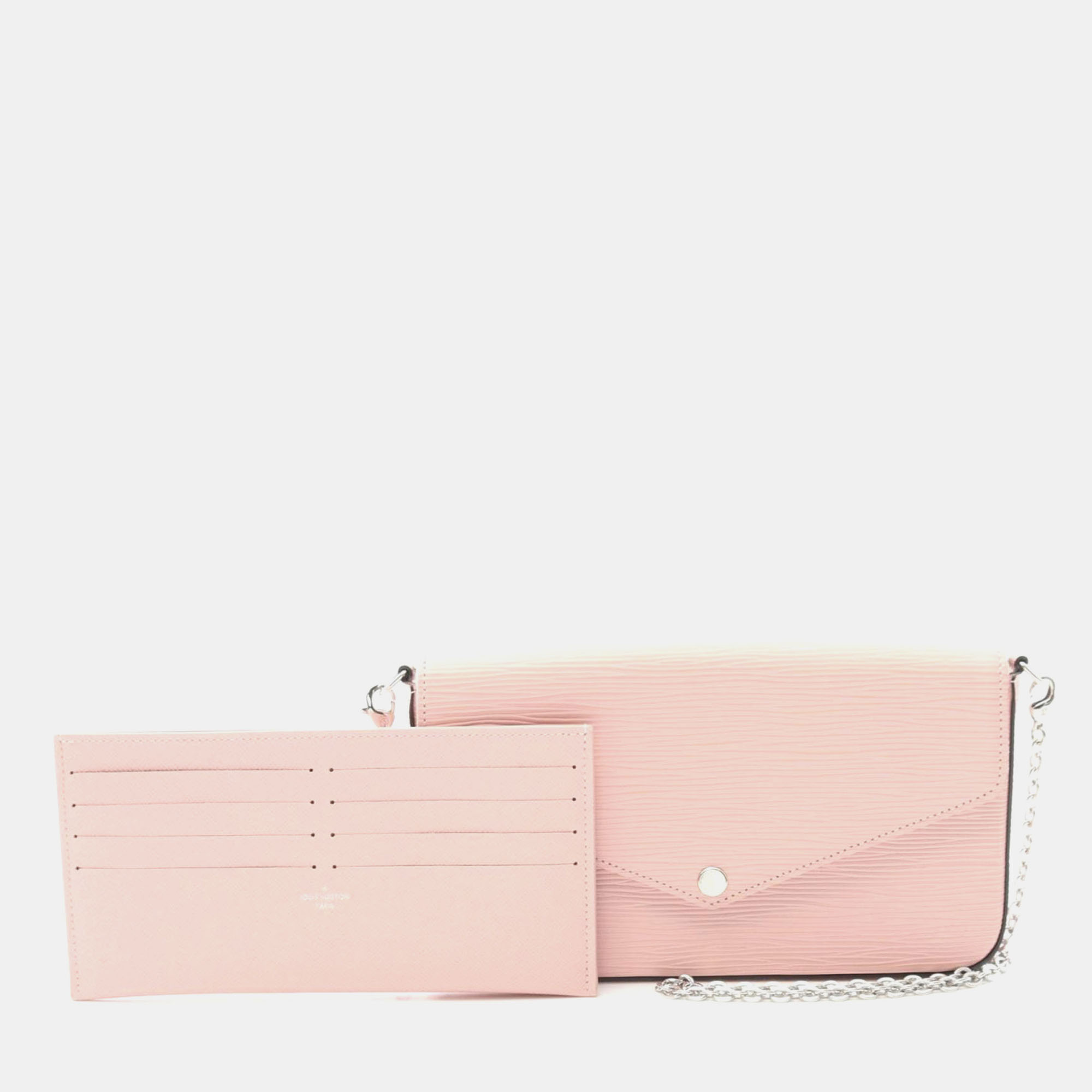 

Louis Vuitton Pochette Felice Shoulder Bag Epi Leather Rose Valerine, Pink