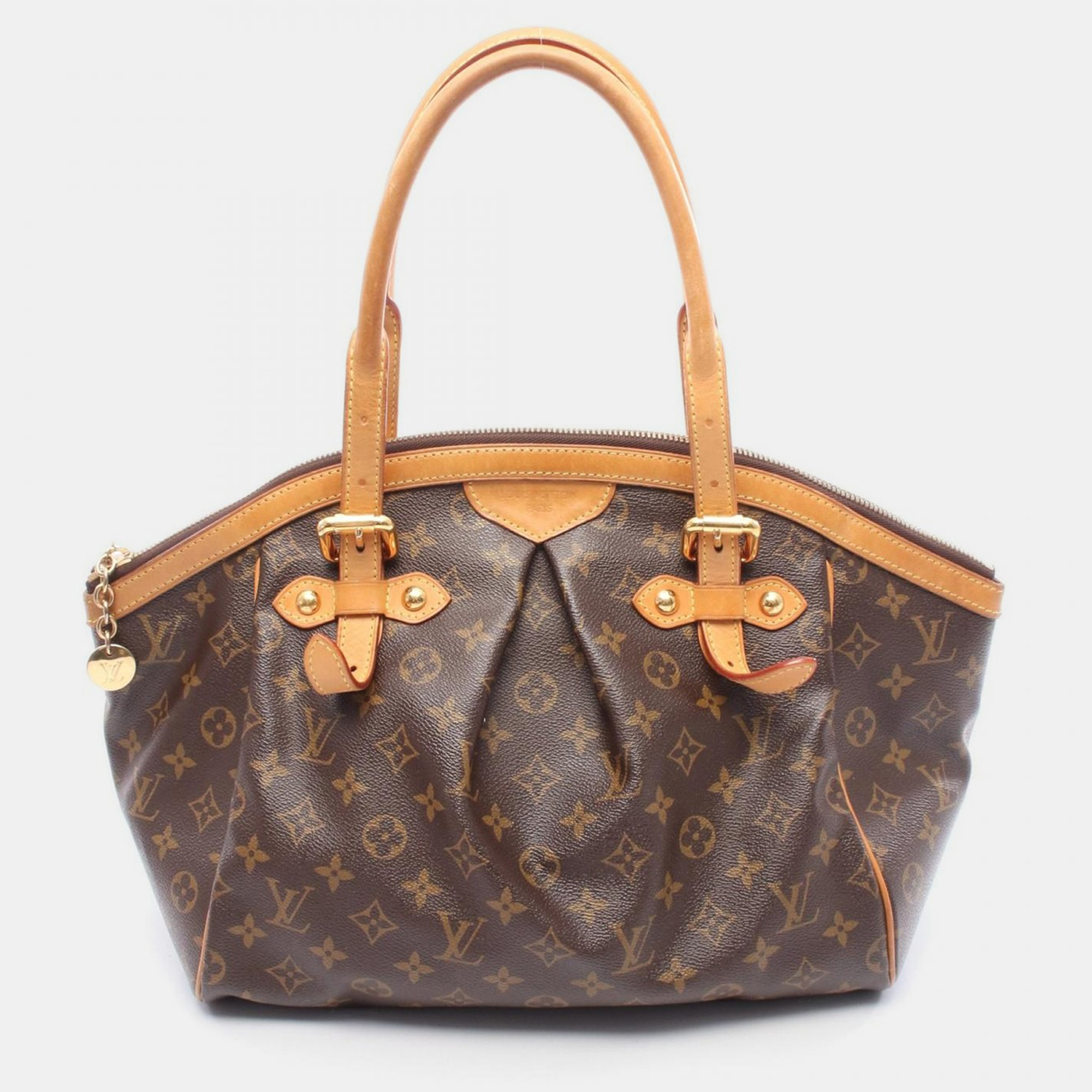 

Louis Vuitton Tivoli Gm Handbag Monogram Canvas Leather Brown