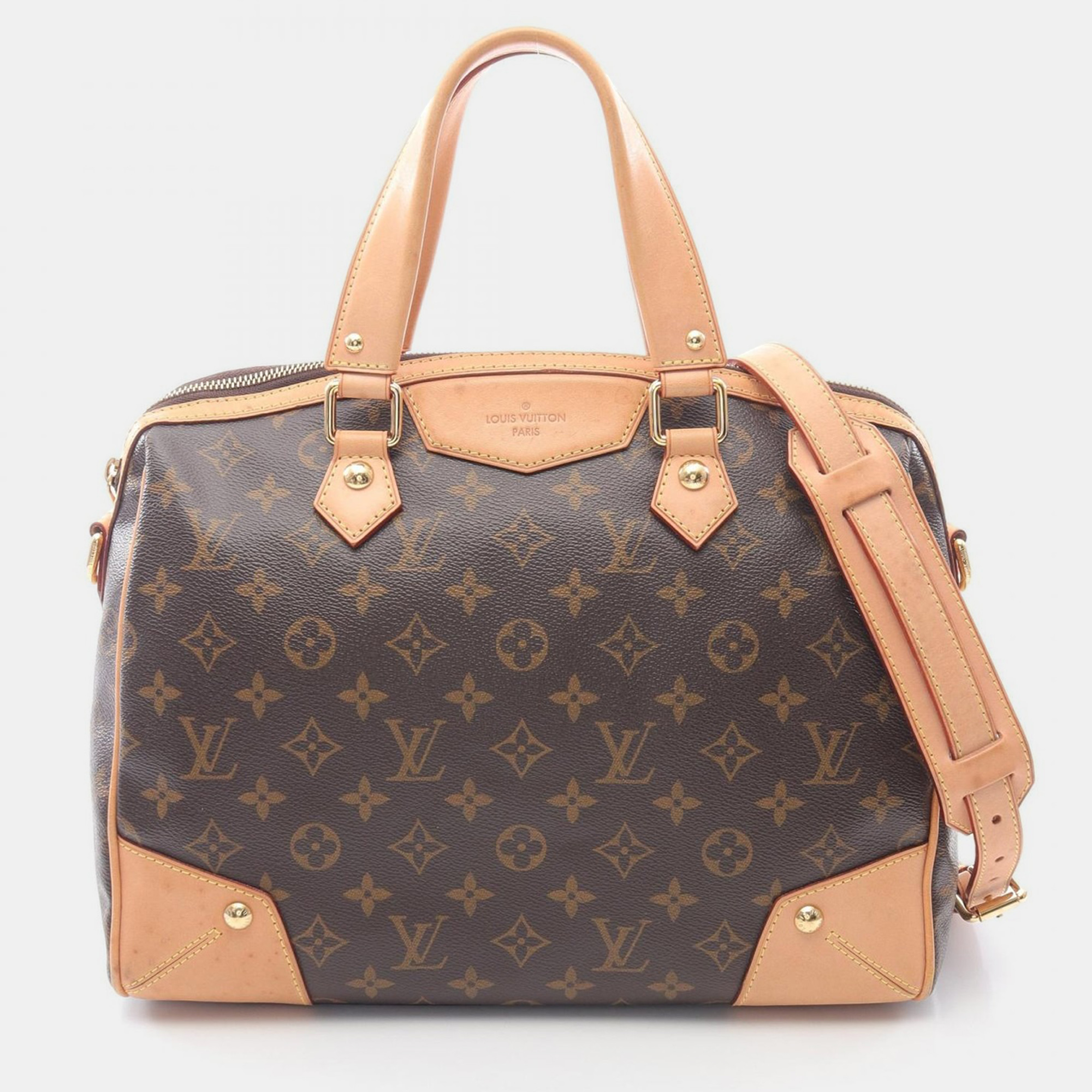 

Louis Vuitton Retiro Pm Shoulder Handbag Monogram Canvas Leather, Brown