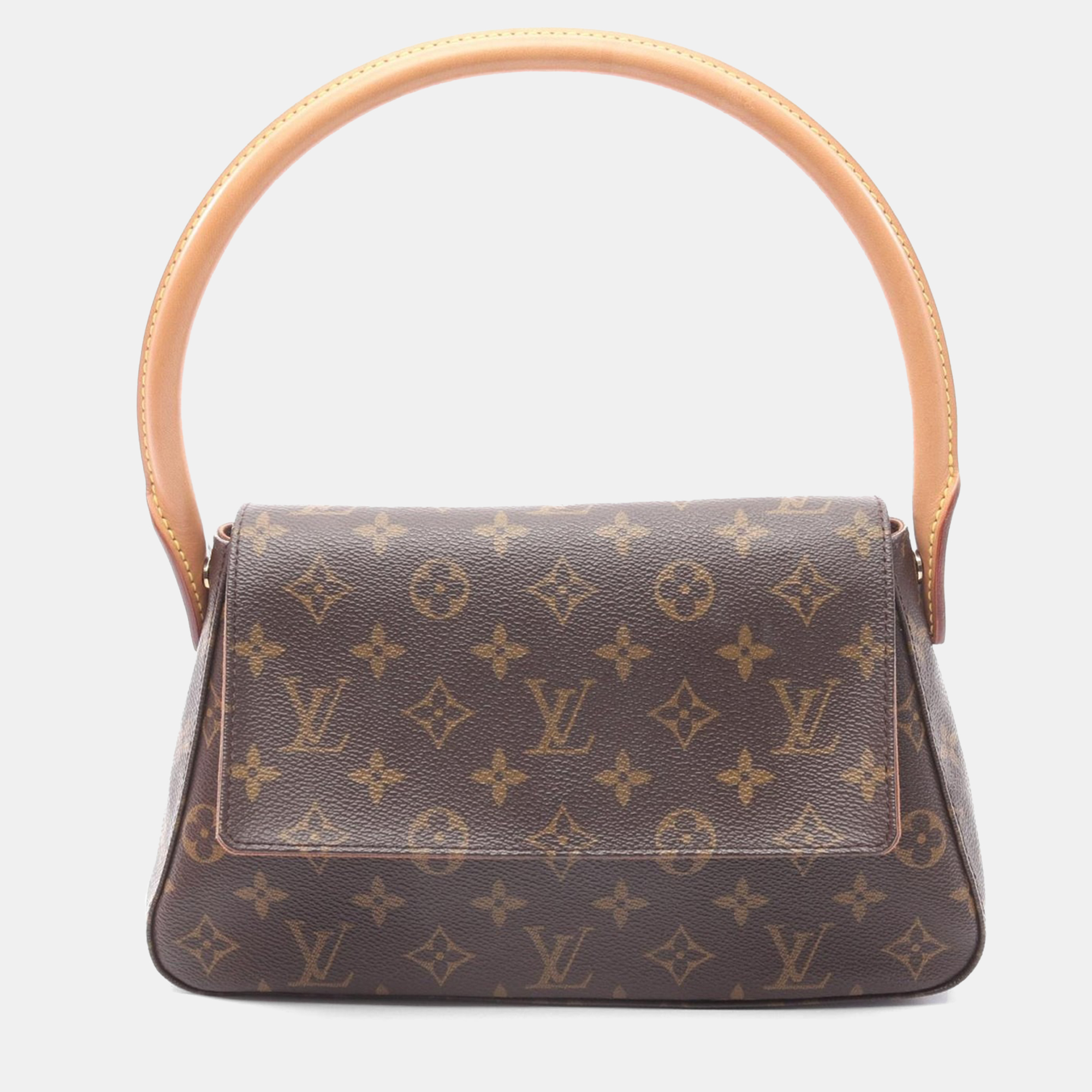 Pre-owned Louis Vuitton Mini Looping Handbag Monogram Canvas Brown