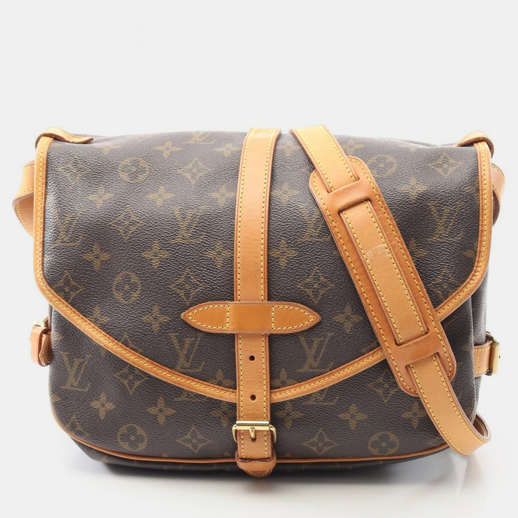 

Louis Vuitton Saumur 30 Crossbody Shoulder Bag Monogram Canvas, Brown