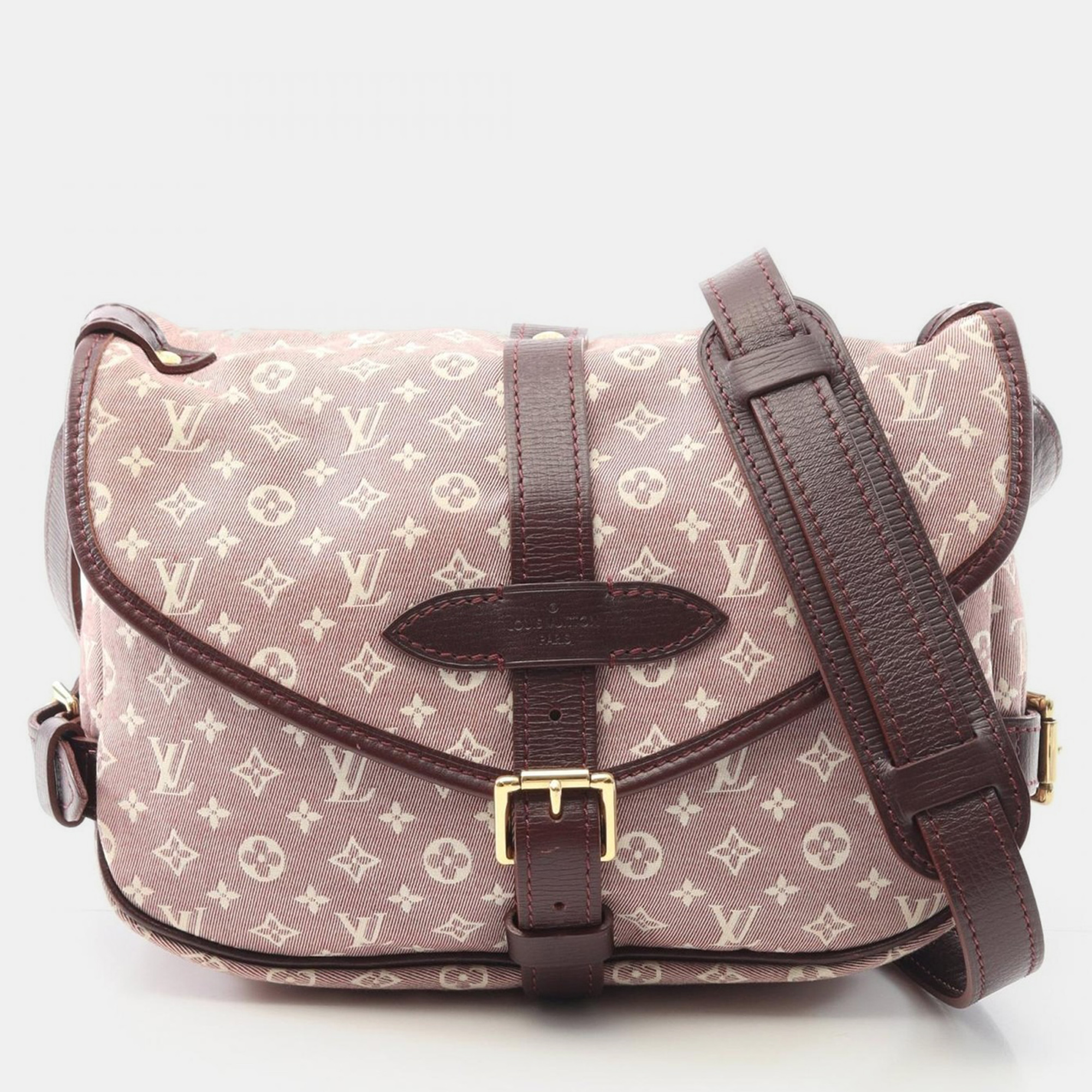 

Louis Vuitton Saumur Pm Shoulder Bag Monogram Canvas Bordeaux Sepia, Pink