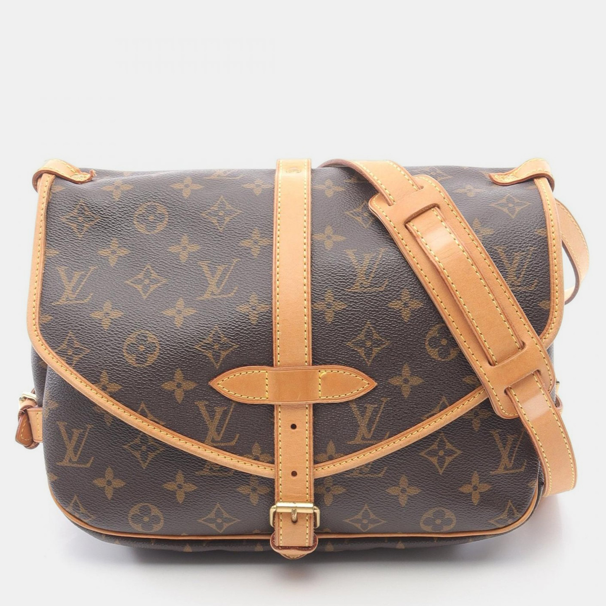 

Louis Vuitton Saumur 30 Crossbody Shoulder Bag Monogram Canvas, Brown