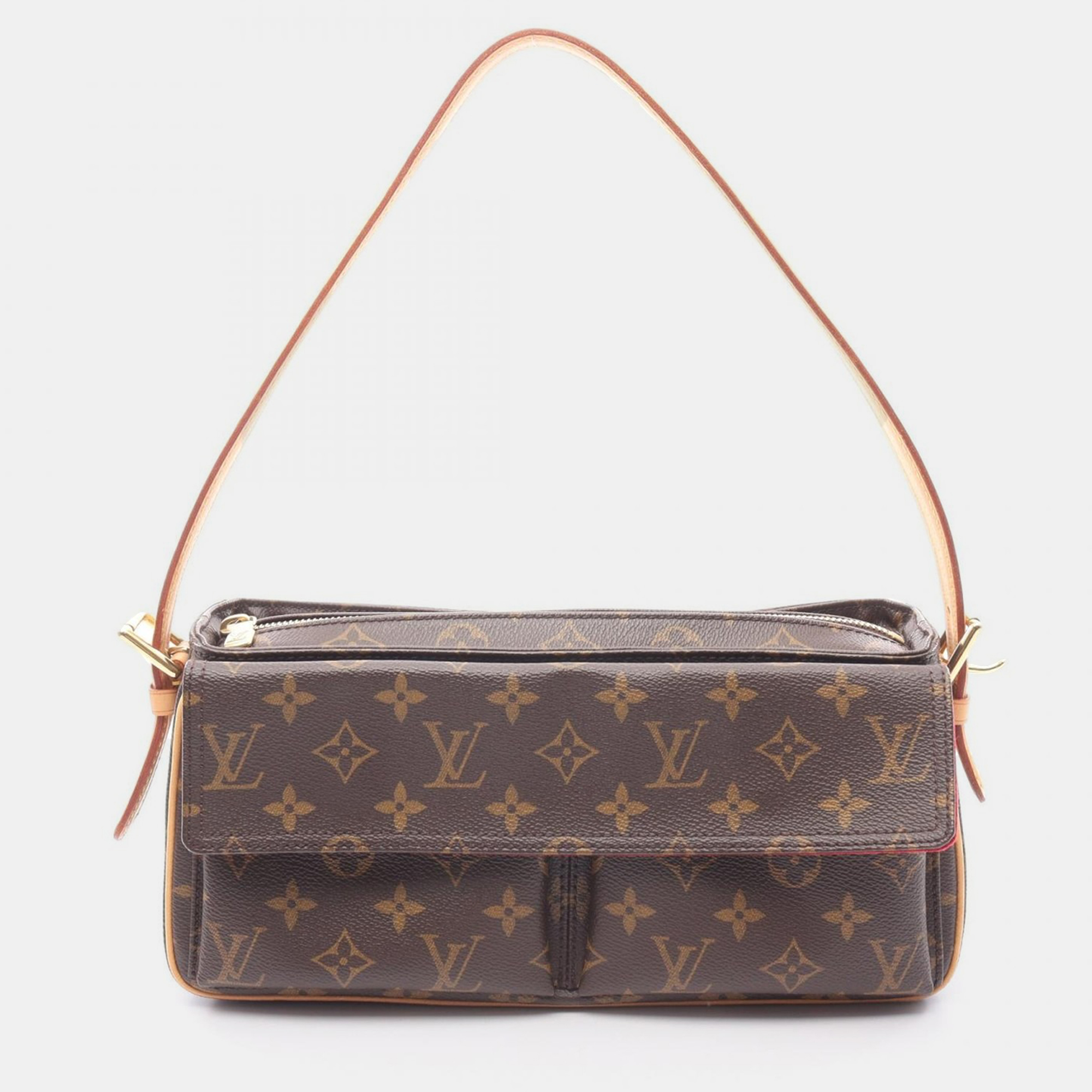 

Louis Vuitton Vivacite Mm Shoulder Bag Monogram Canvas, Brown