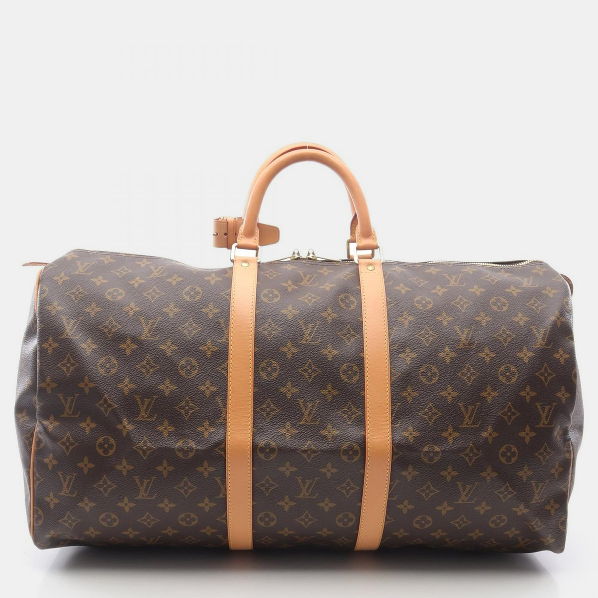 

Louis Vuitton Keepall 55 Traveling Handbag Monogram Canvas, Brown