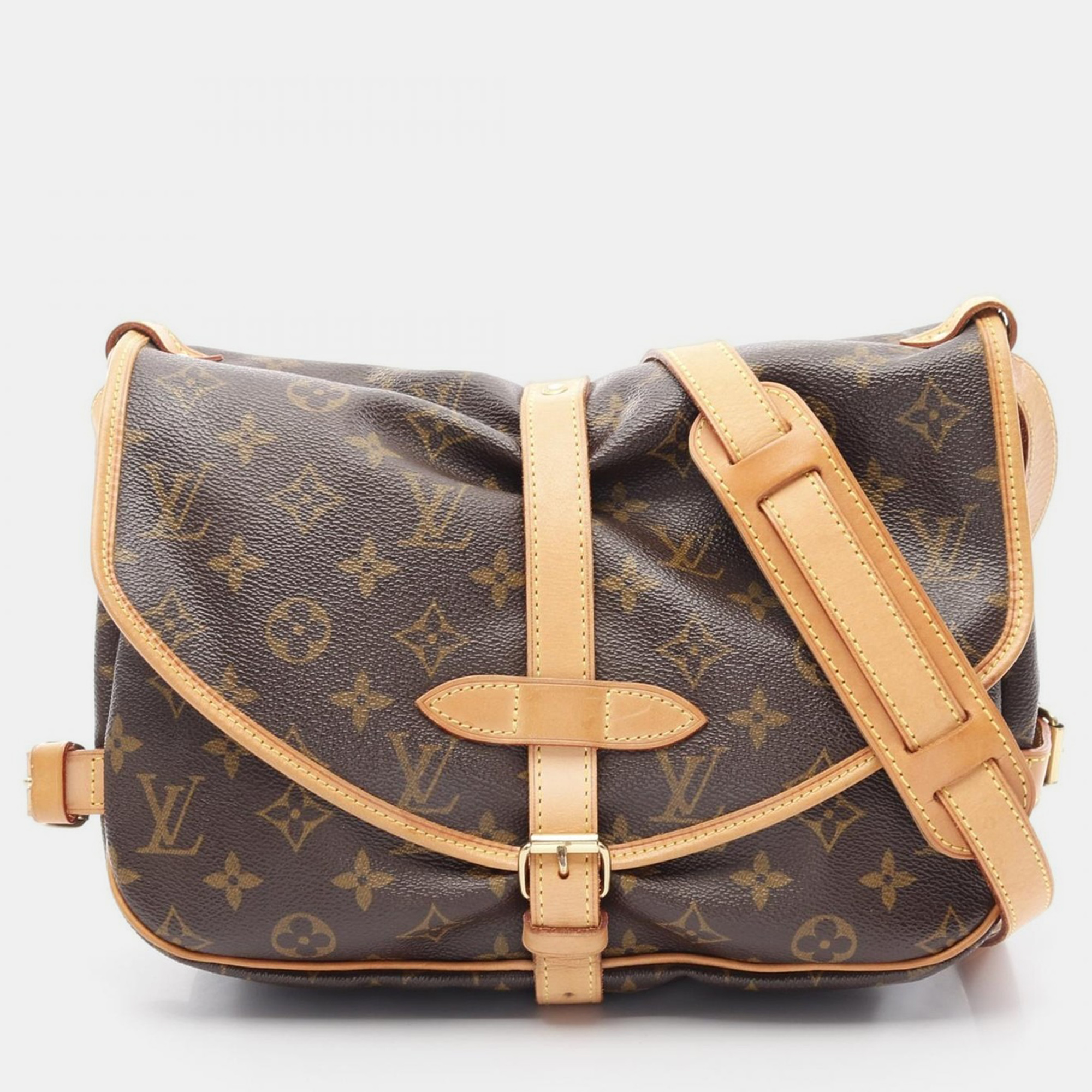 

Louis Vuitton Saumur 30 Crossbody Shoulder Bag Monogram Canvas, Brown