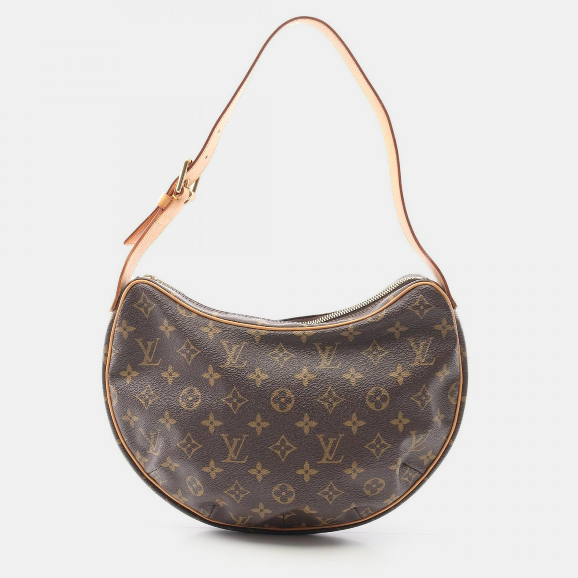

Louis Vuitton Croissant Mm Shoulder Bag Monogram Canvas Leather, Brown