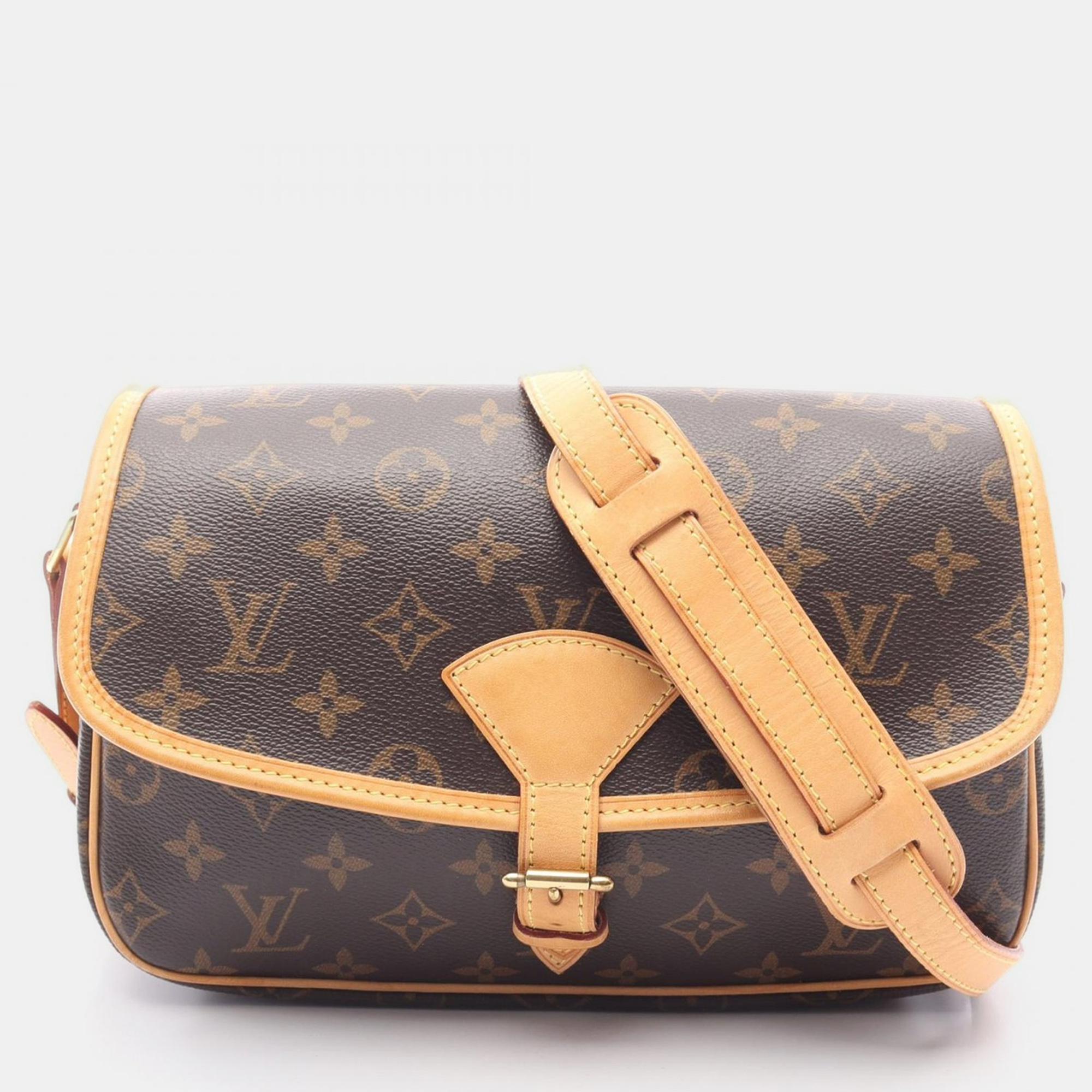 

Louis Vuitton Sologne Brown Monogram Canvas Leather Shoulder Bag