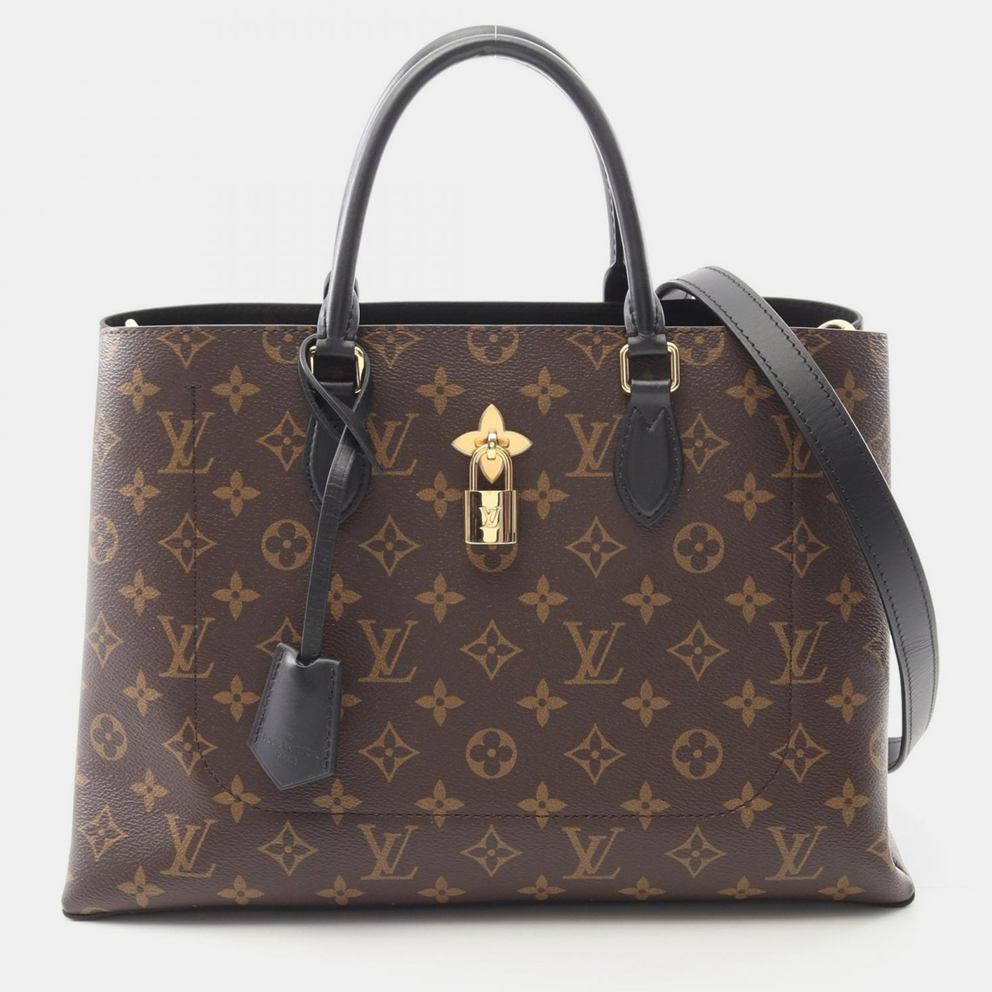 

Louis Vuitton Flower Tote Brown Monogram Canvas Leather Shoulder Handbag