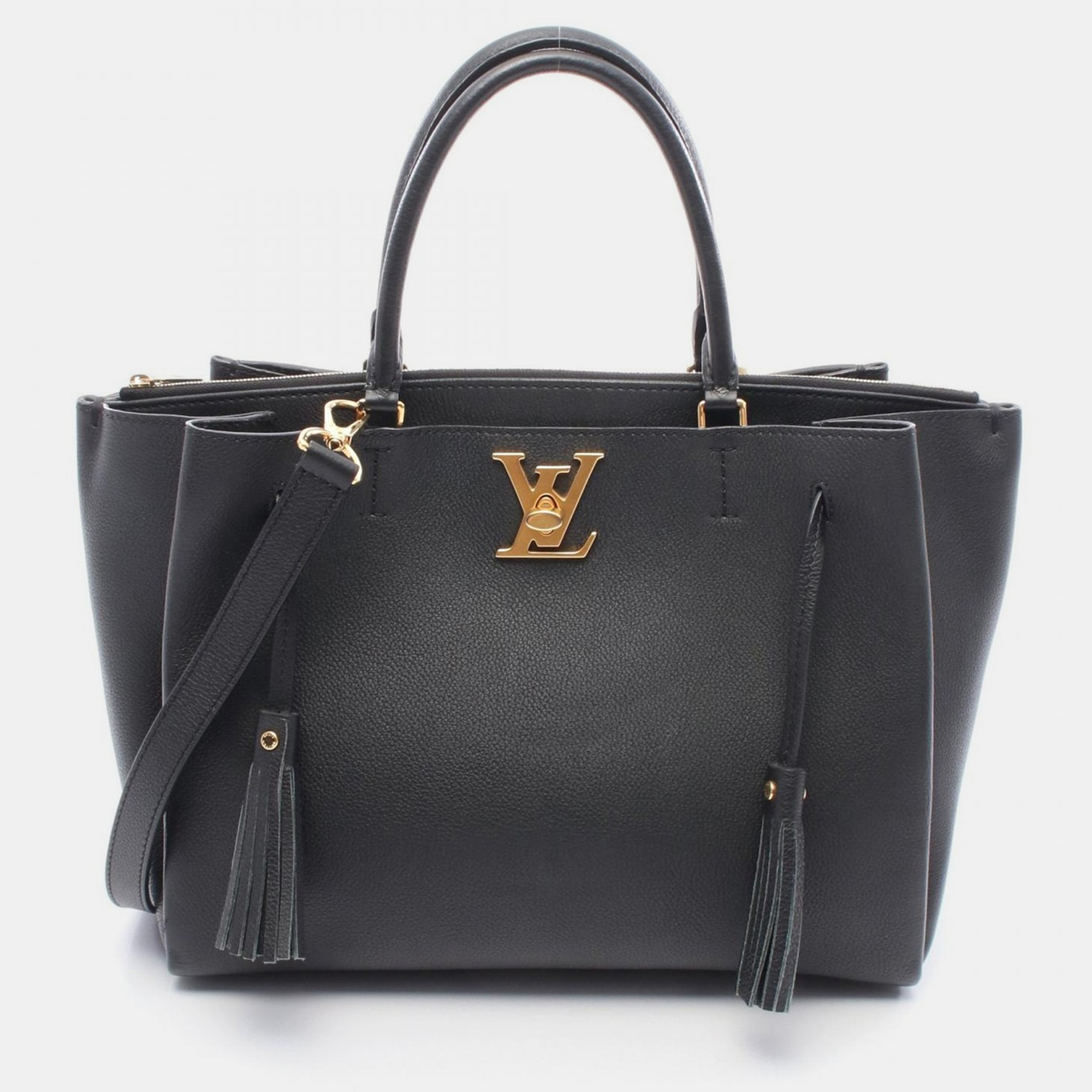 

Louis Vuitton Lockme Black Leather Shoulder Bag