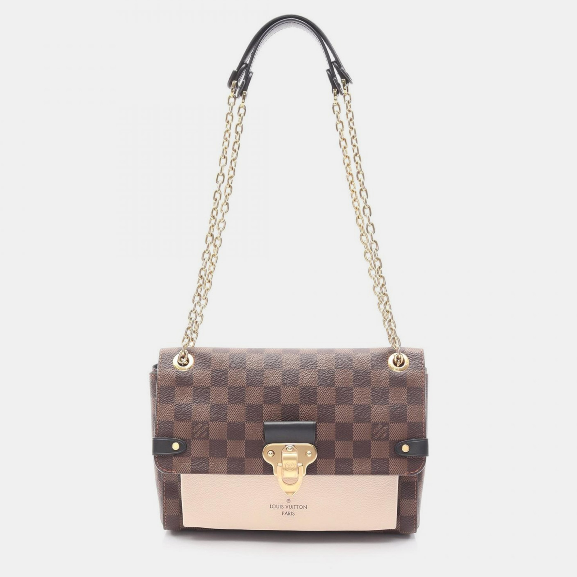 

Louis Vuitton Vavin PM Cream Damier Ebene Shoulder Bag, Brown