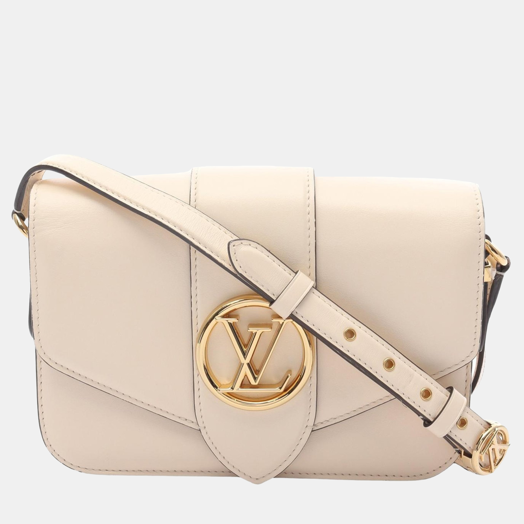 

Louis Vuitton Pont Neuf Beige Leather Crossbody Shoulder Bag