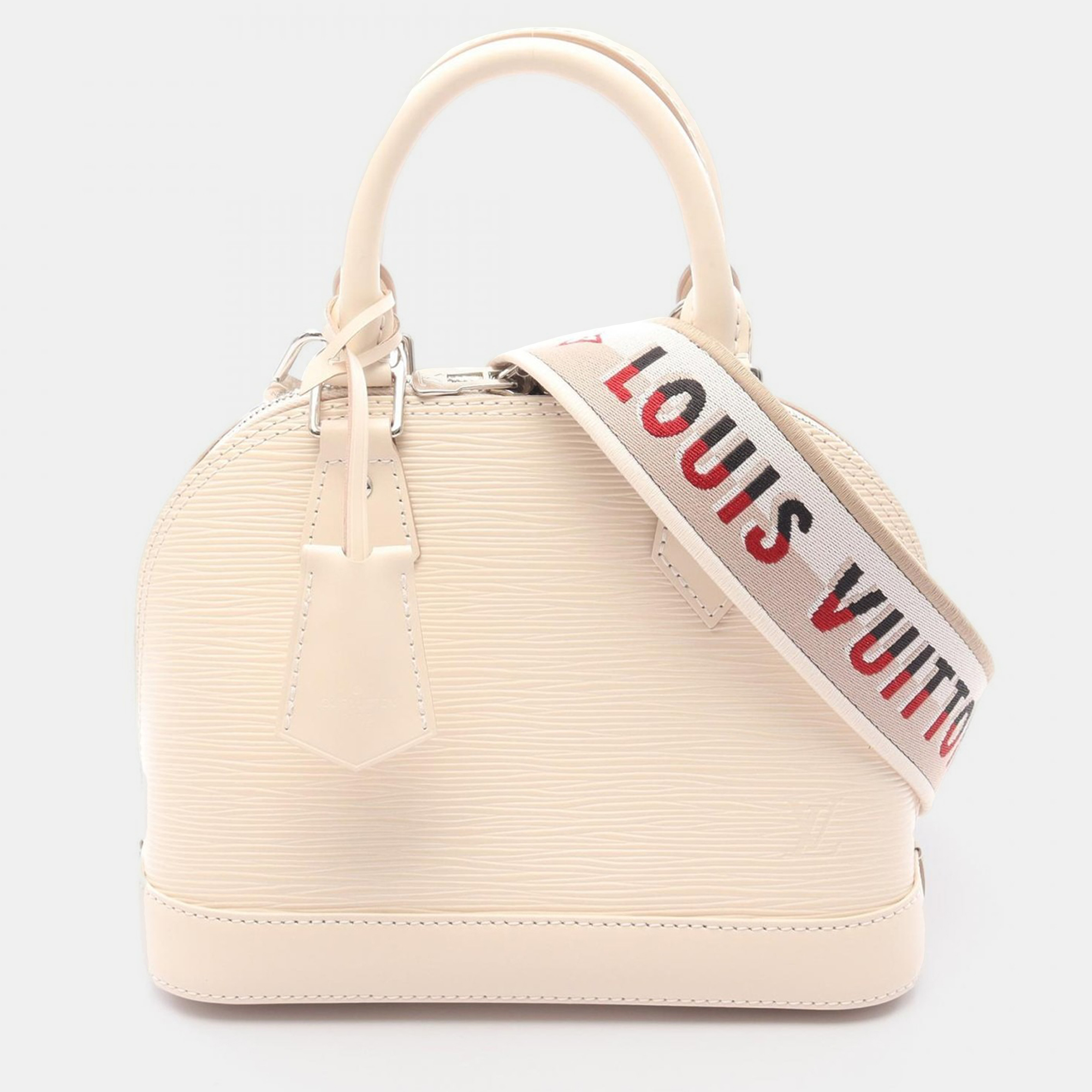 

Louis Vuitton Alma BB Beige Quartz Epi Leather Shoulder Handbag