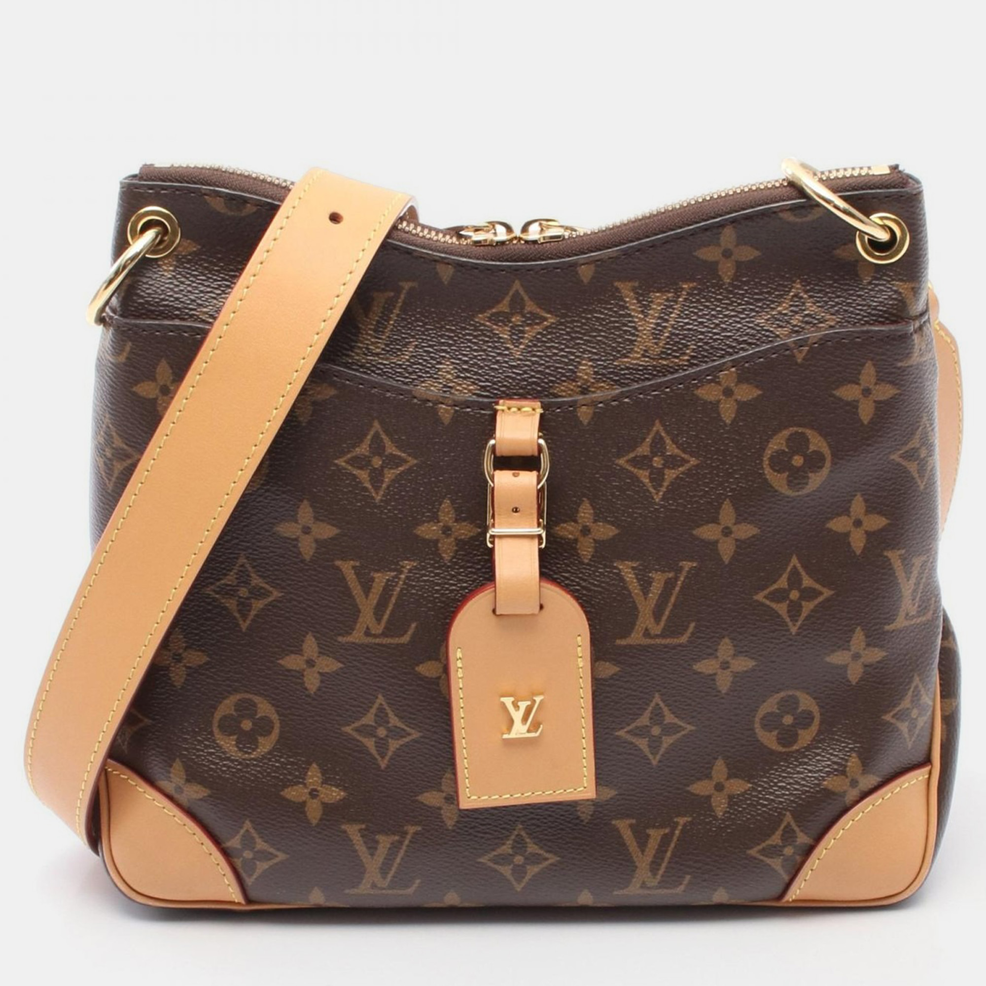 

Louis Vuitton Odeon NM PM Brown Monogram Canvas Leather Shoulder Bag