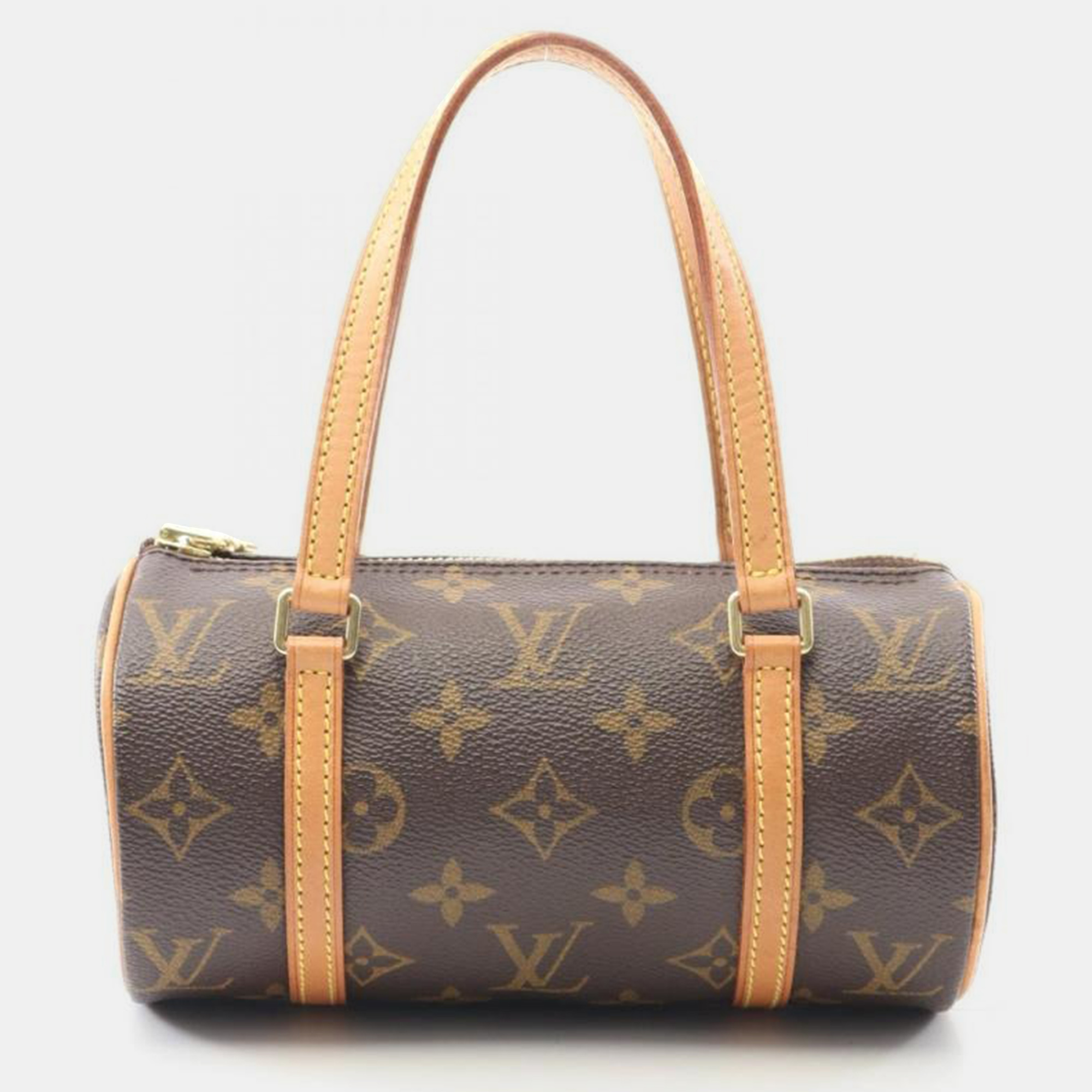 Pre-owned Louis Vuitton Mini Papillon Brown Monogram Canvas Shoulder Bag