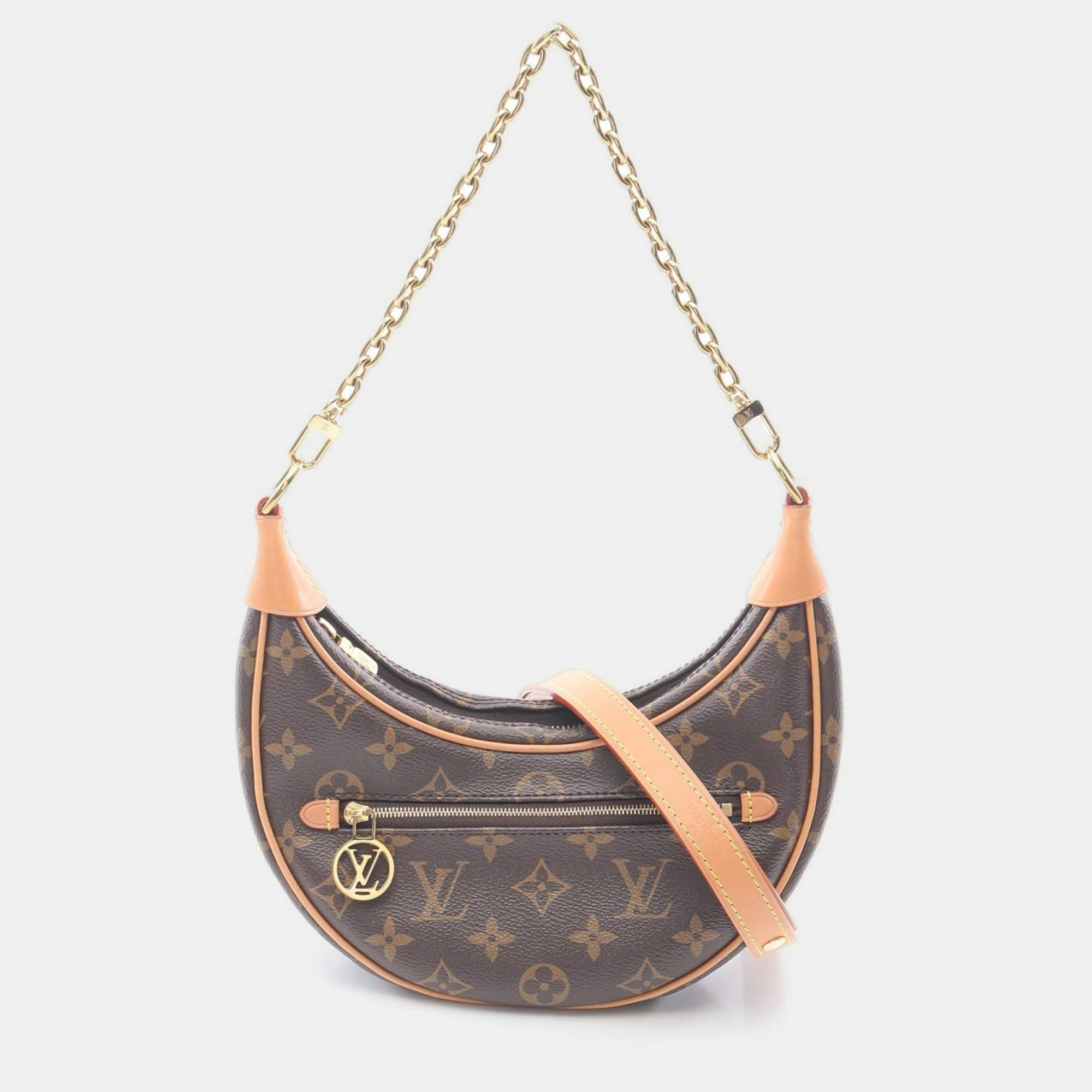 

Louis Vuitton Loop Chain Brown Monogram Canvas Shoulder Bag