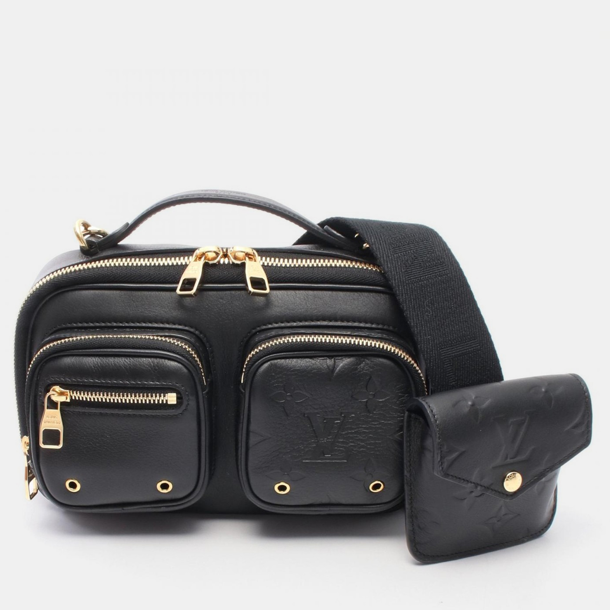 

Louis Vuitton Utility Leather Black Crossbody Shoulder Bag