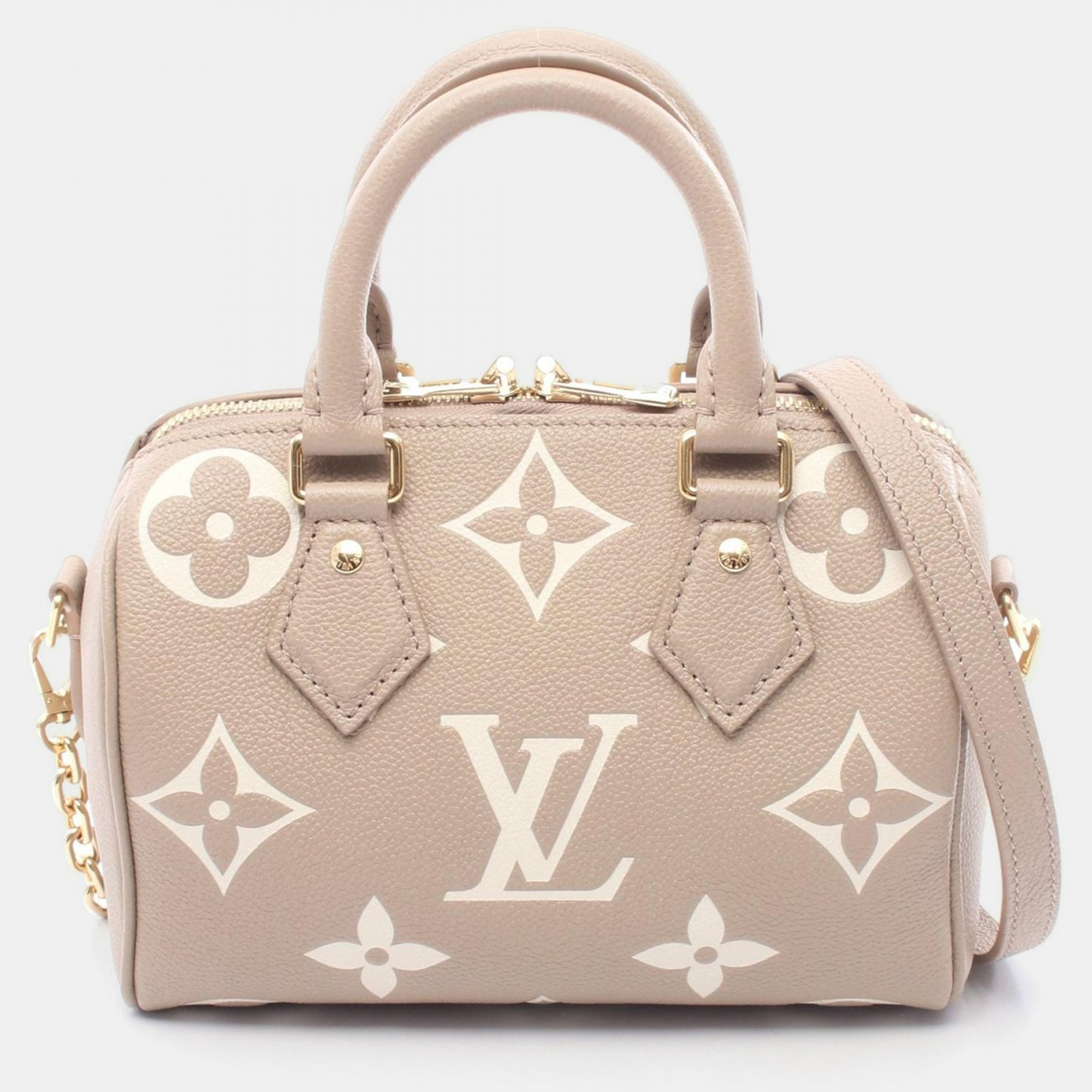 

Louis Vuitton Speedy Bandoulière 20 Tourterelle Cream Leather Handbag