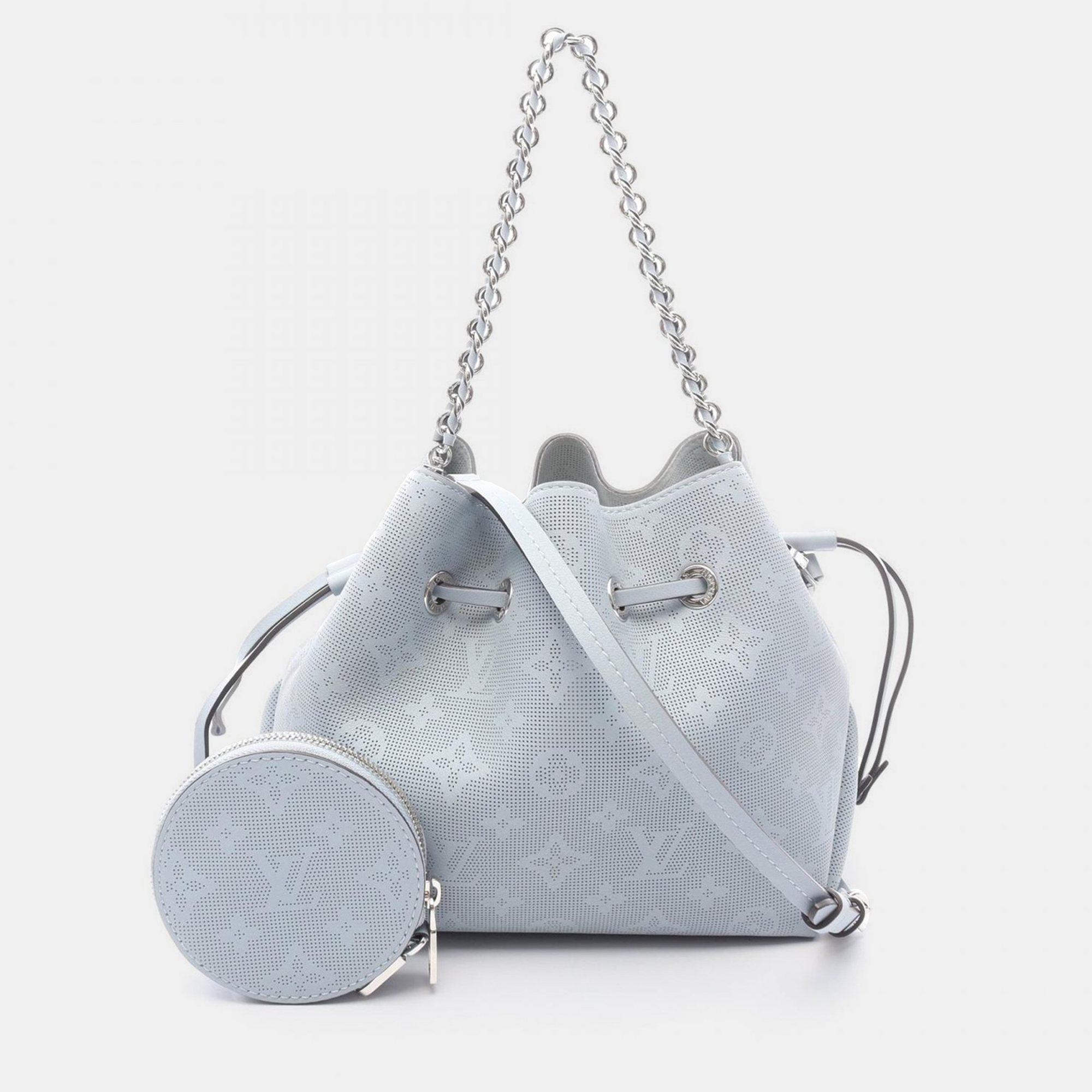 

Louis Vuitton Bella Mahina Blue Leather Chain Shoulder Bag